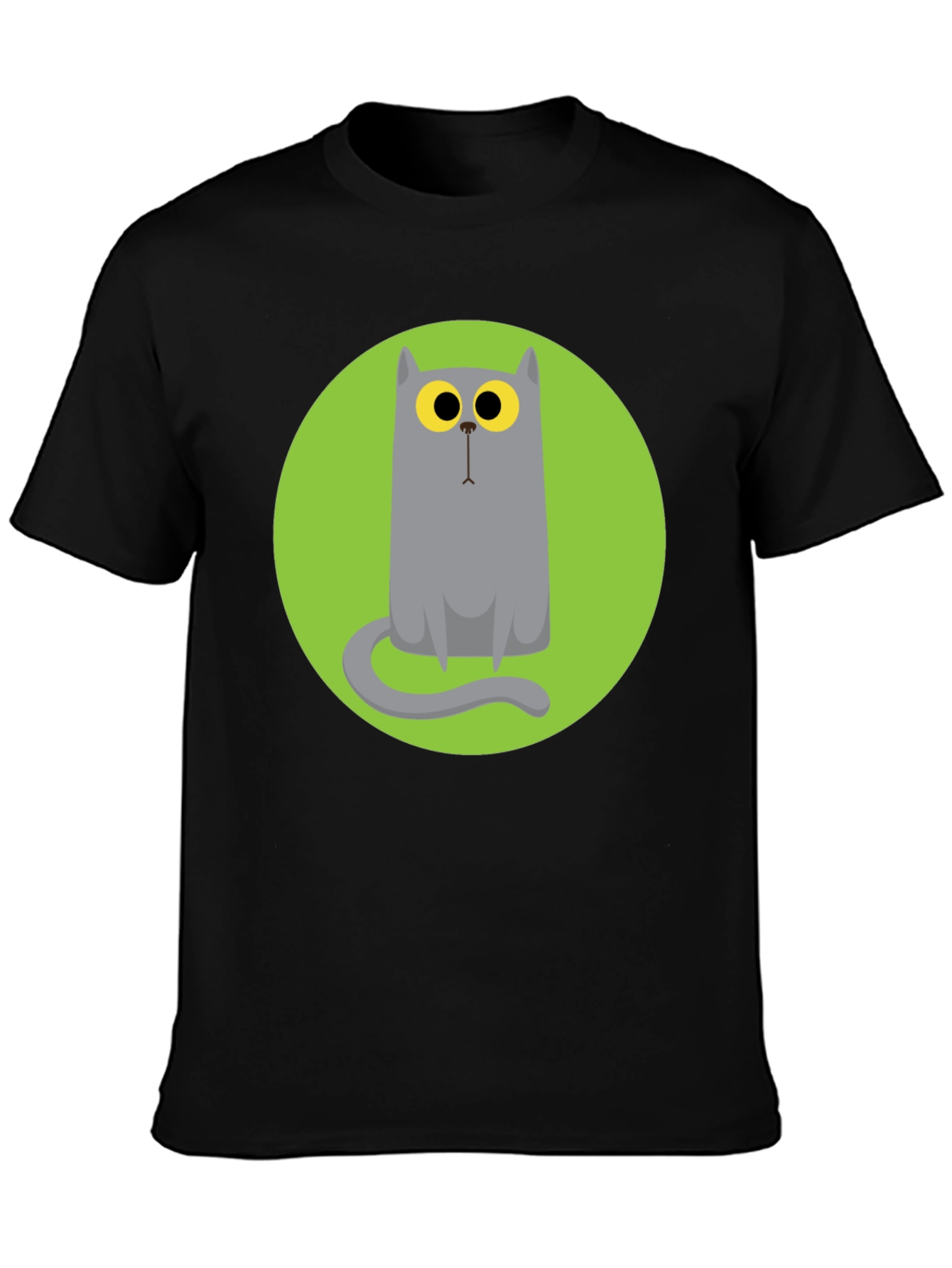 Cartoon Cat Graphic Tee - Unique Style