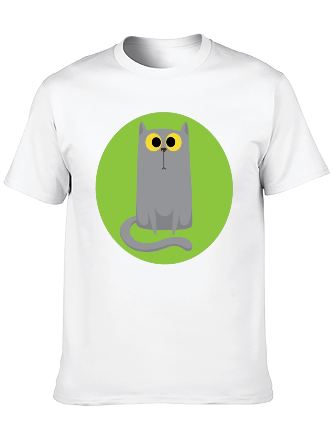 Cartoon Cat Graphic Tee - Unique Style