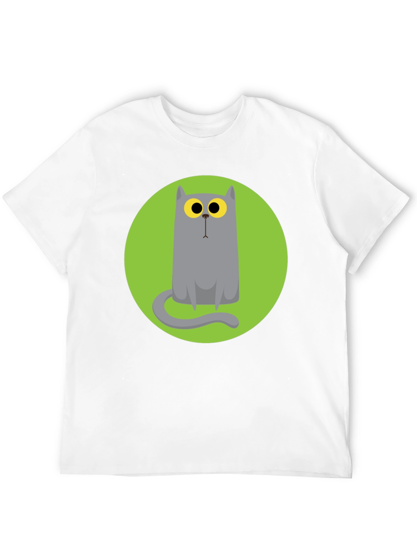 Cartoon Cat Graphic Tee - Unique Style