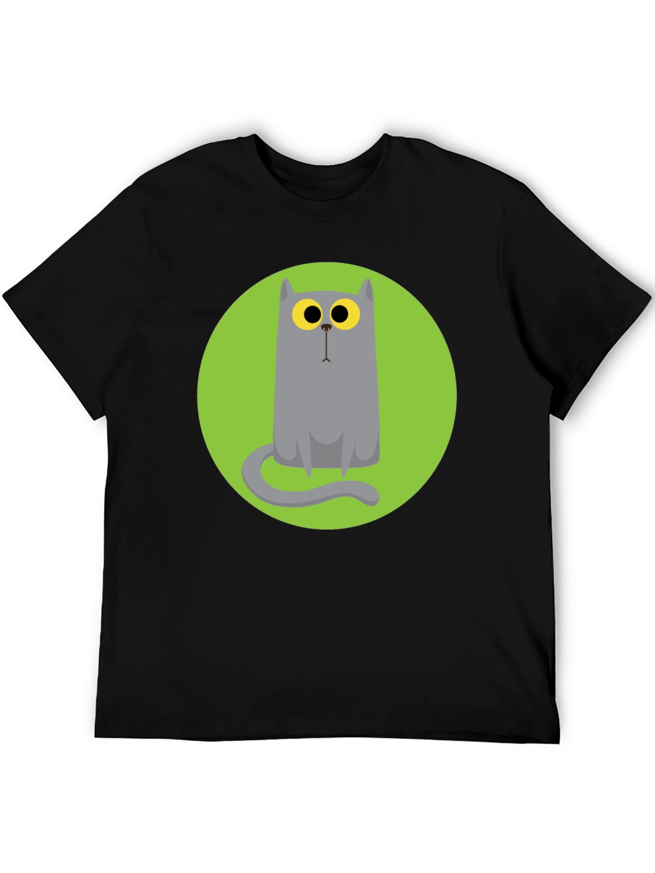 Cartoon Cat Graphic Tee - Unique Style
