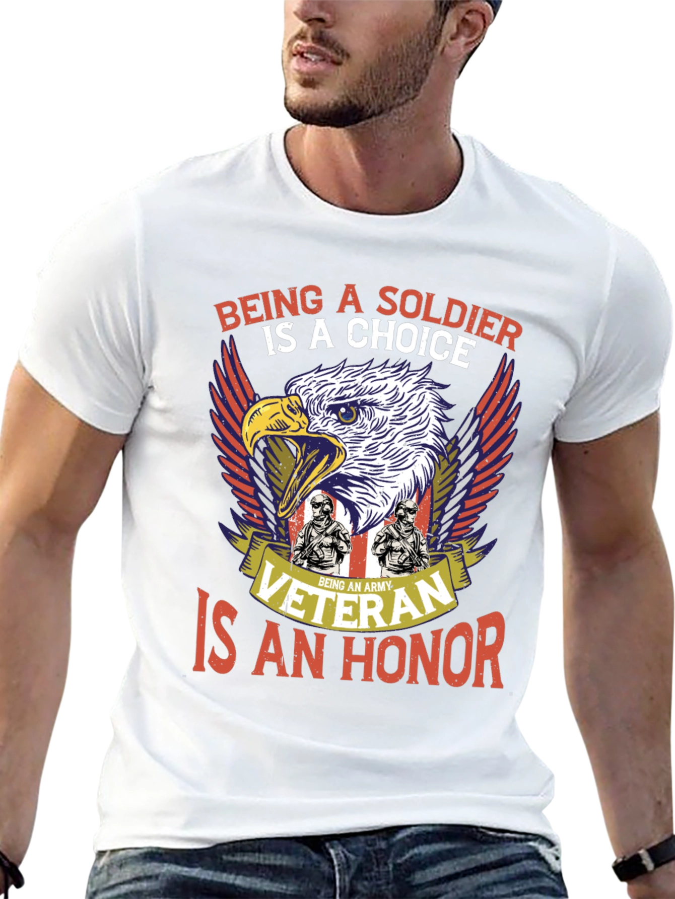 Army Veteran T-Shirt: Soldiers Choice Veterans Honor