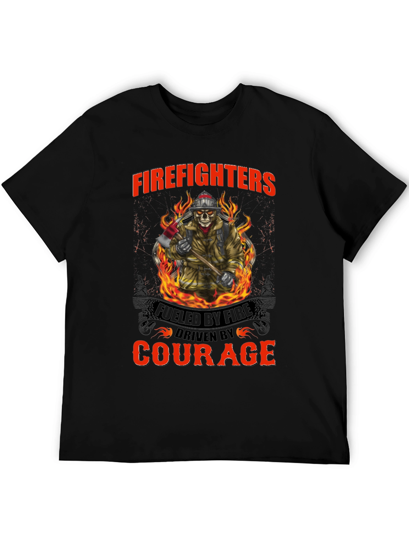 Firefighter T-Shirt: Fueled by Fire Driven by Courage