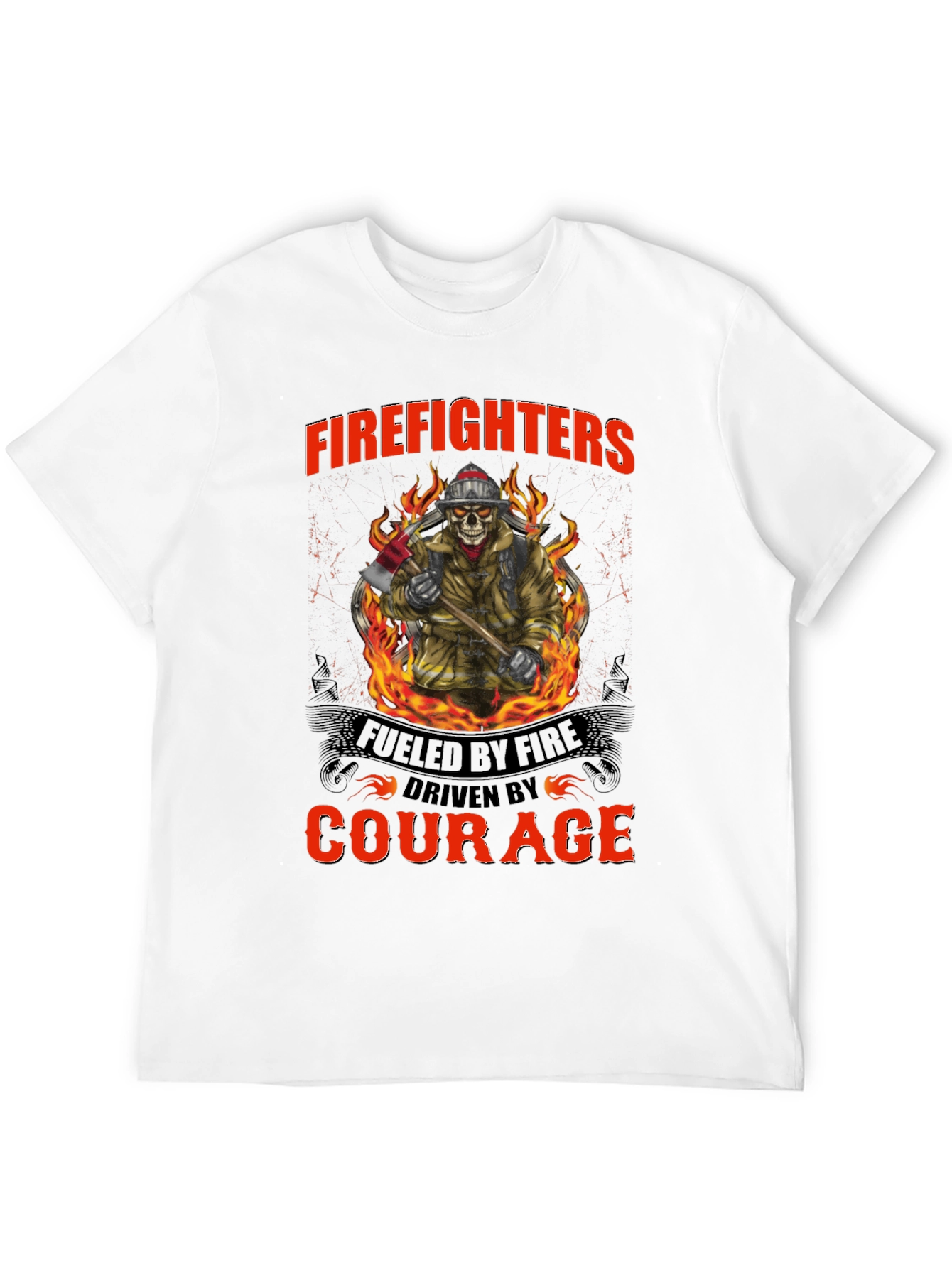 Firefighter T-Shirt: Fueled by Fire Driven by Courage