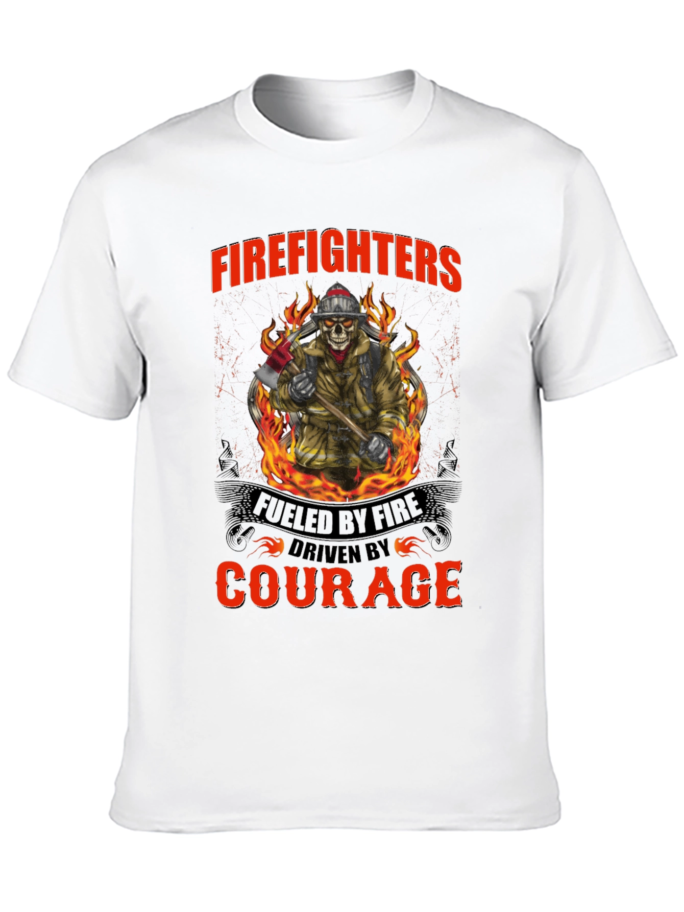 Firefighter T-Shirt: Fueled by Fire Driven by Courage