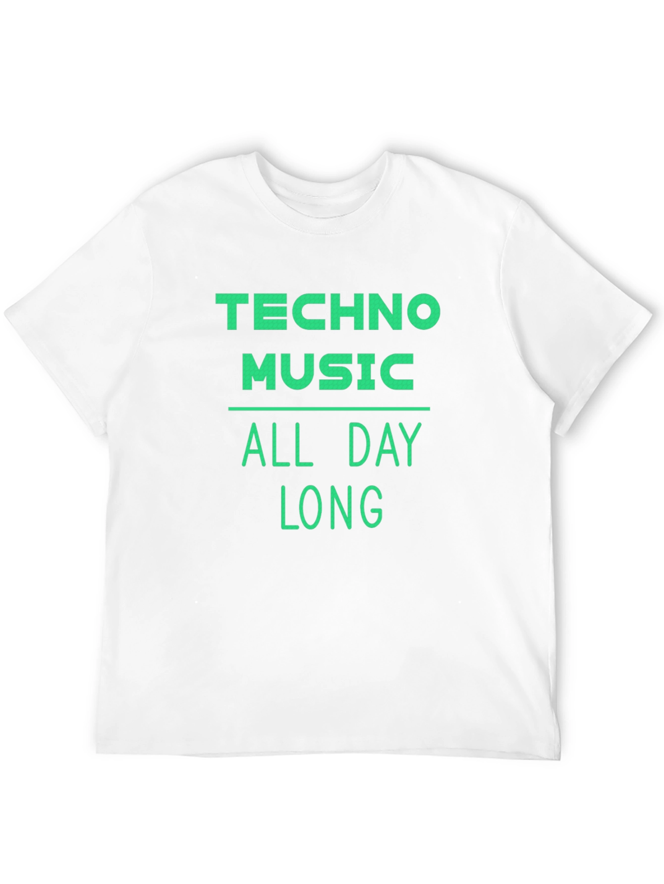 Techno Music All Day Long T-Shirt - Black