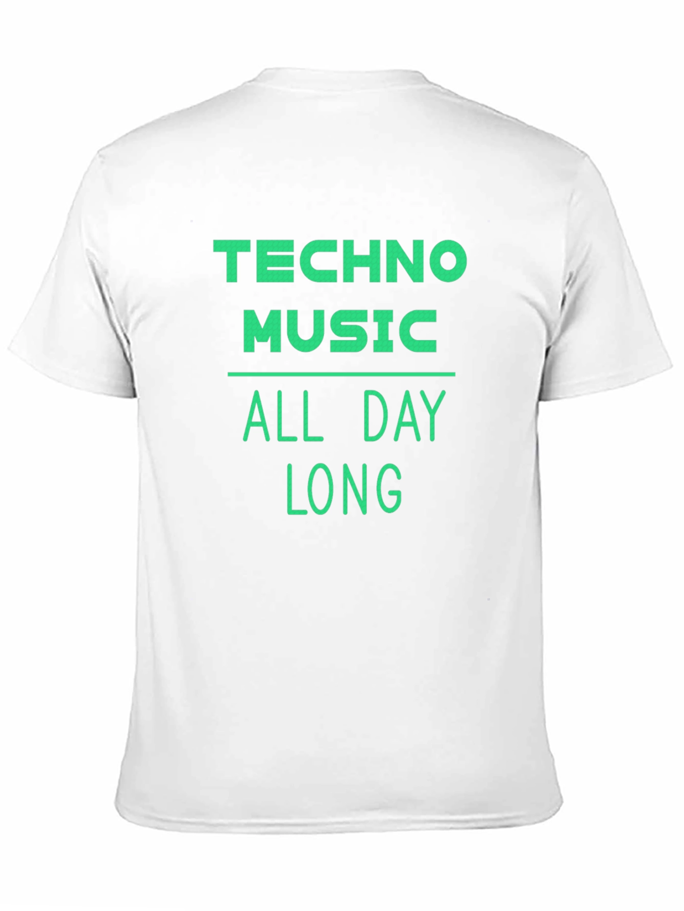 Techno Music All Day Long T-Shirt - Black