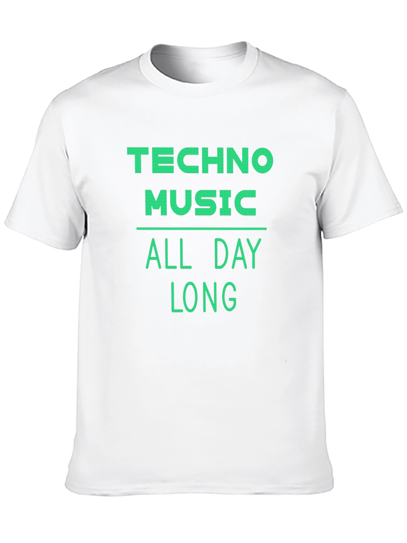 Techno Music All Day Long T-Shirt - Black