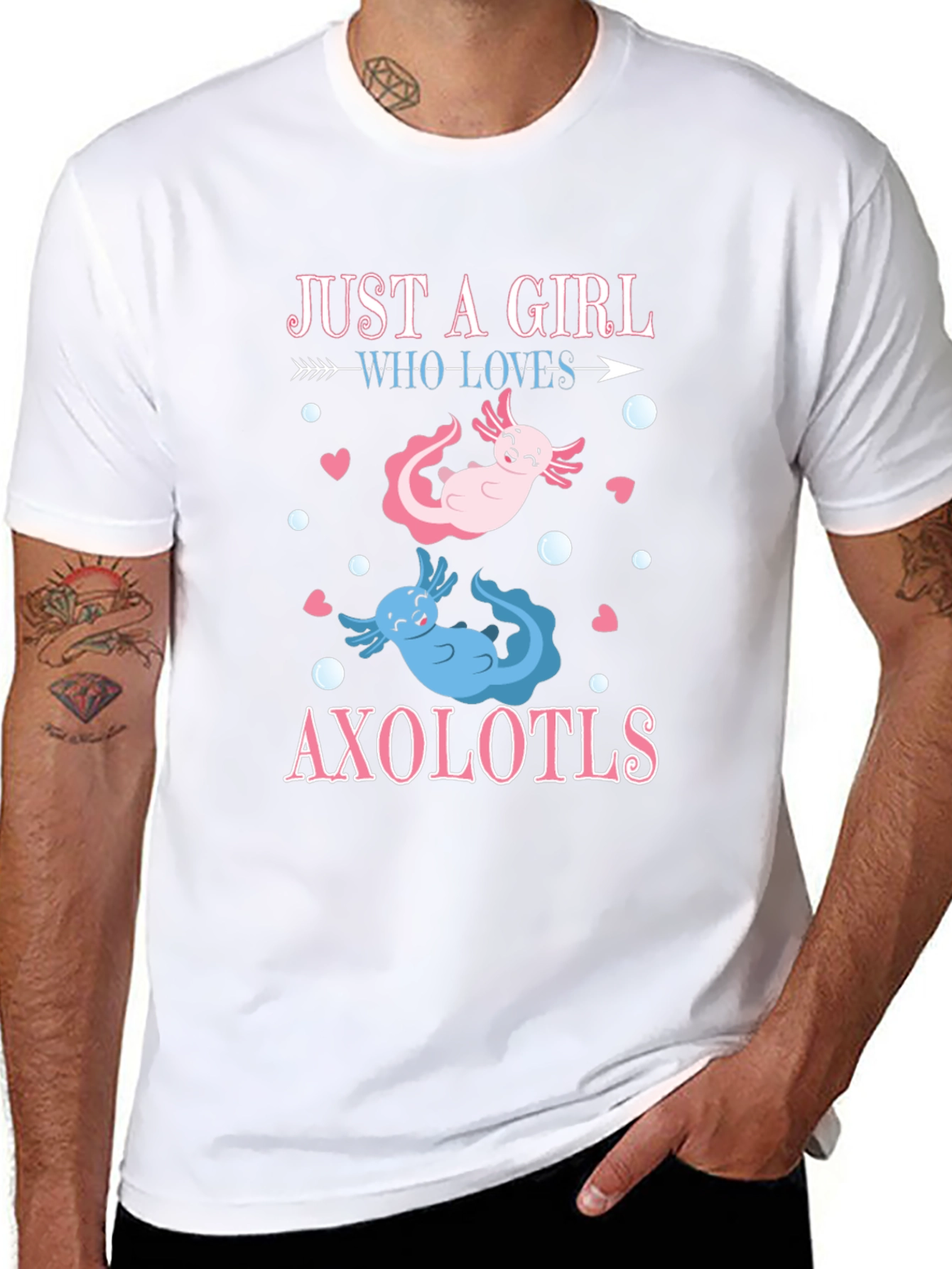 Just A Girl Who Loves Axolotls T-Shirt