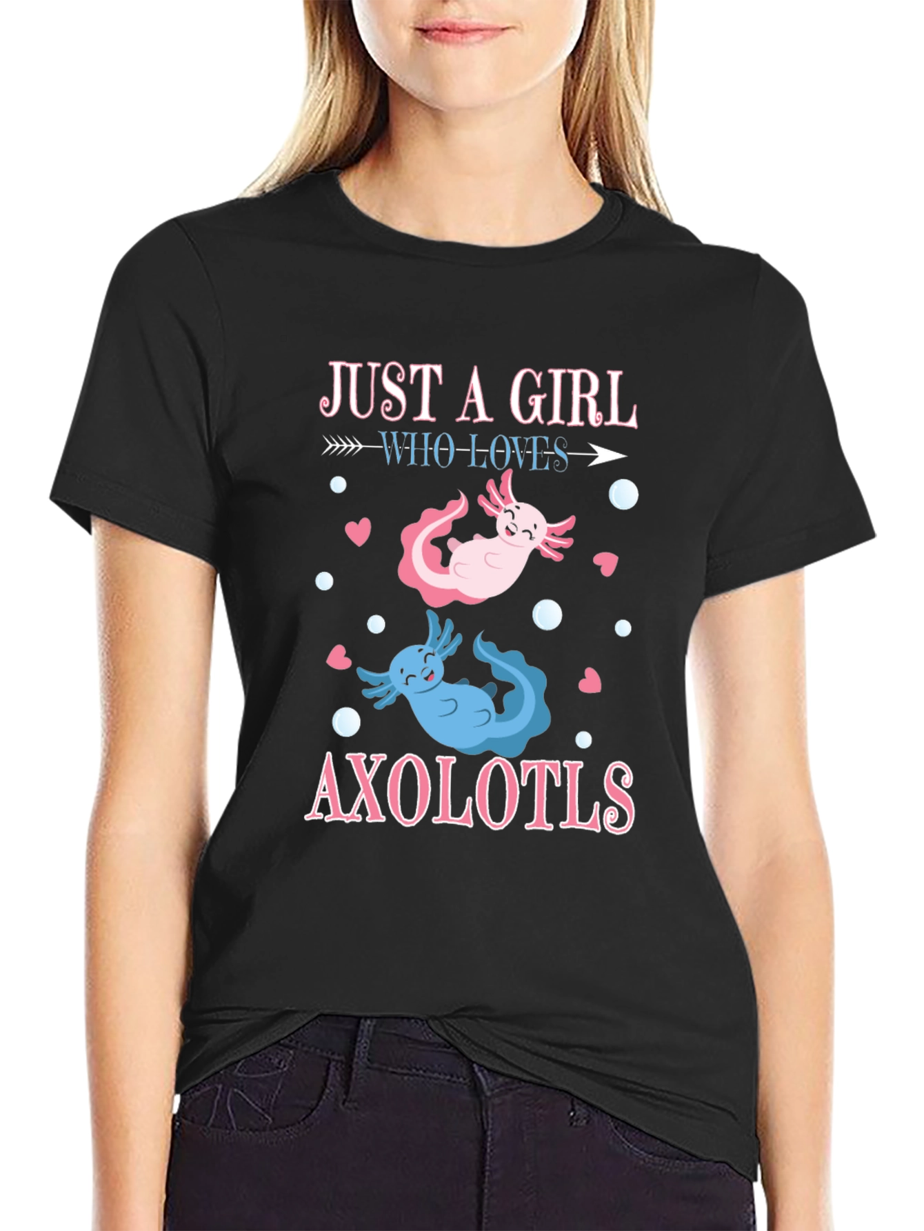 Just A Girl Who Loves Axolotls T-Shirt