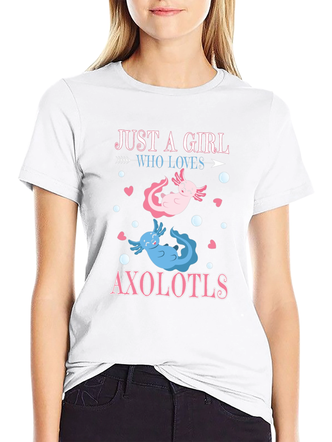 Just A Girl Who Loves Axolotls T-Shirt