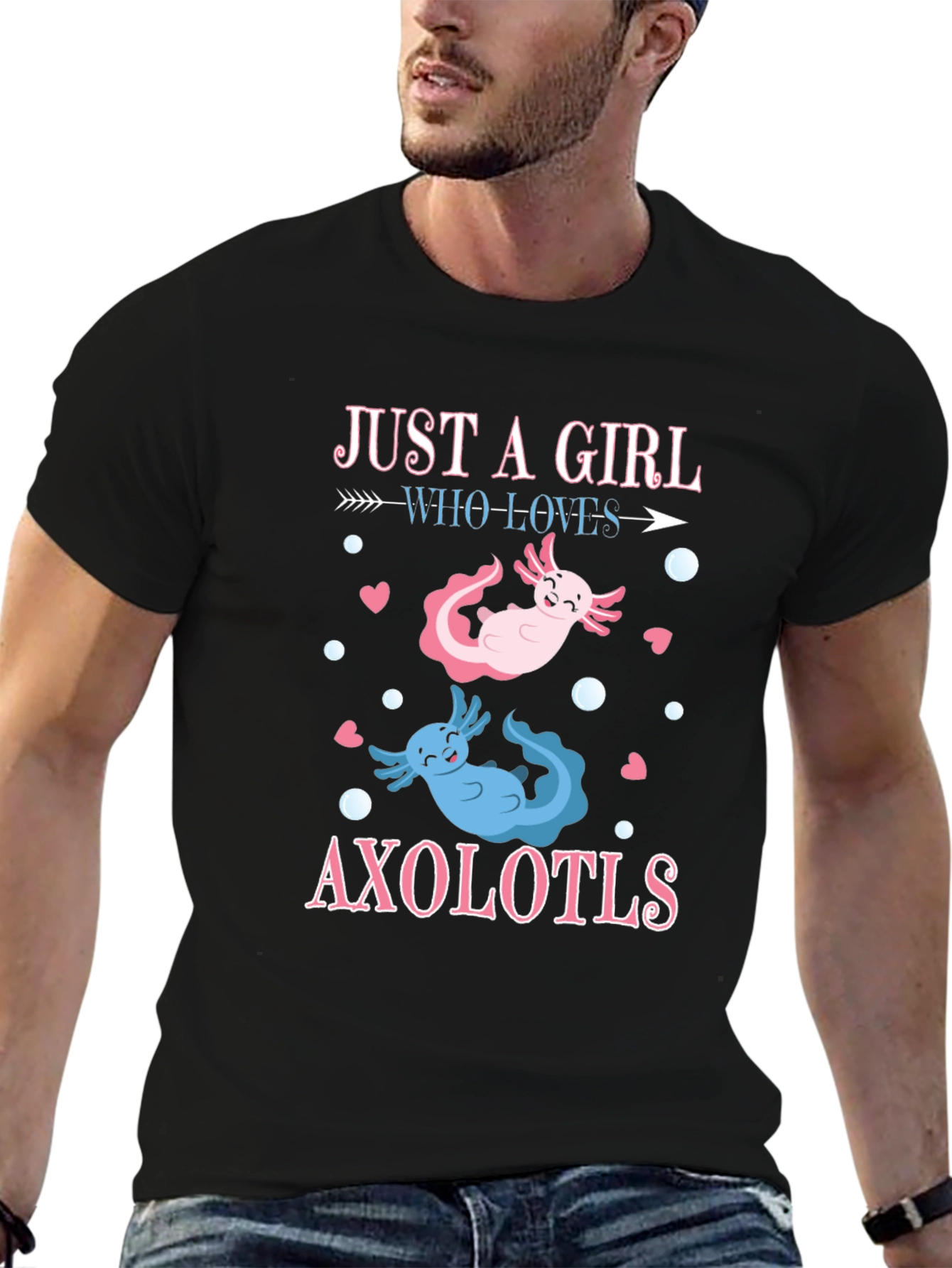 Just A Girl Who Loves Axolotls T-Shirt