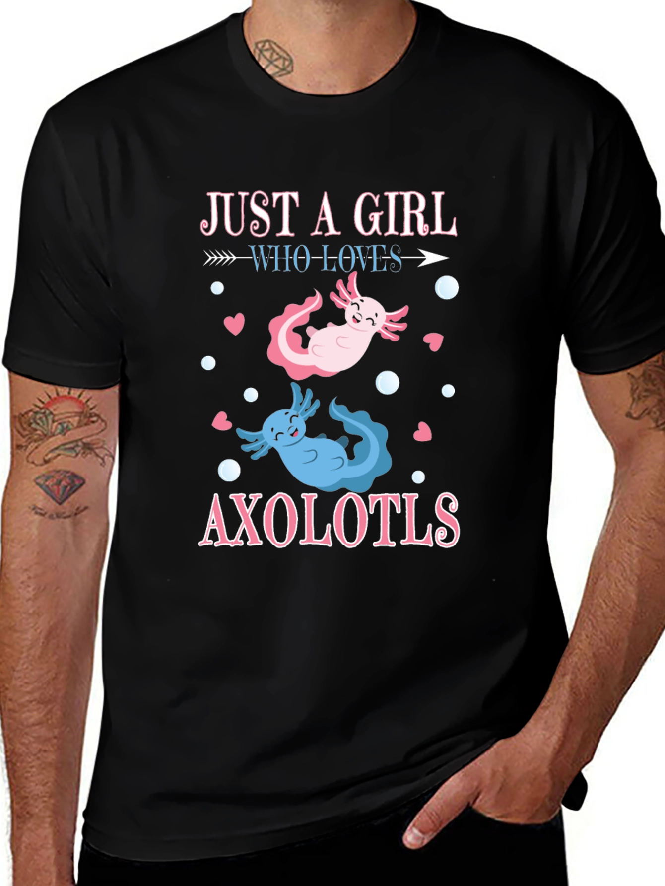 Just A Girl Who Loves Axolotls T-Shirt