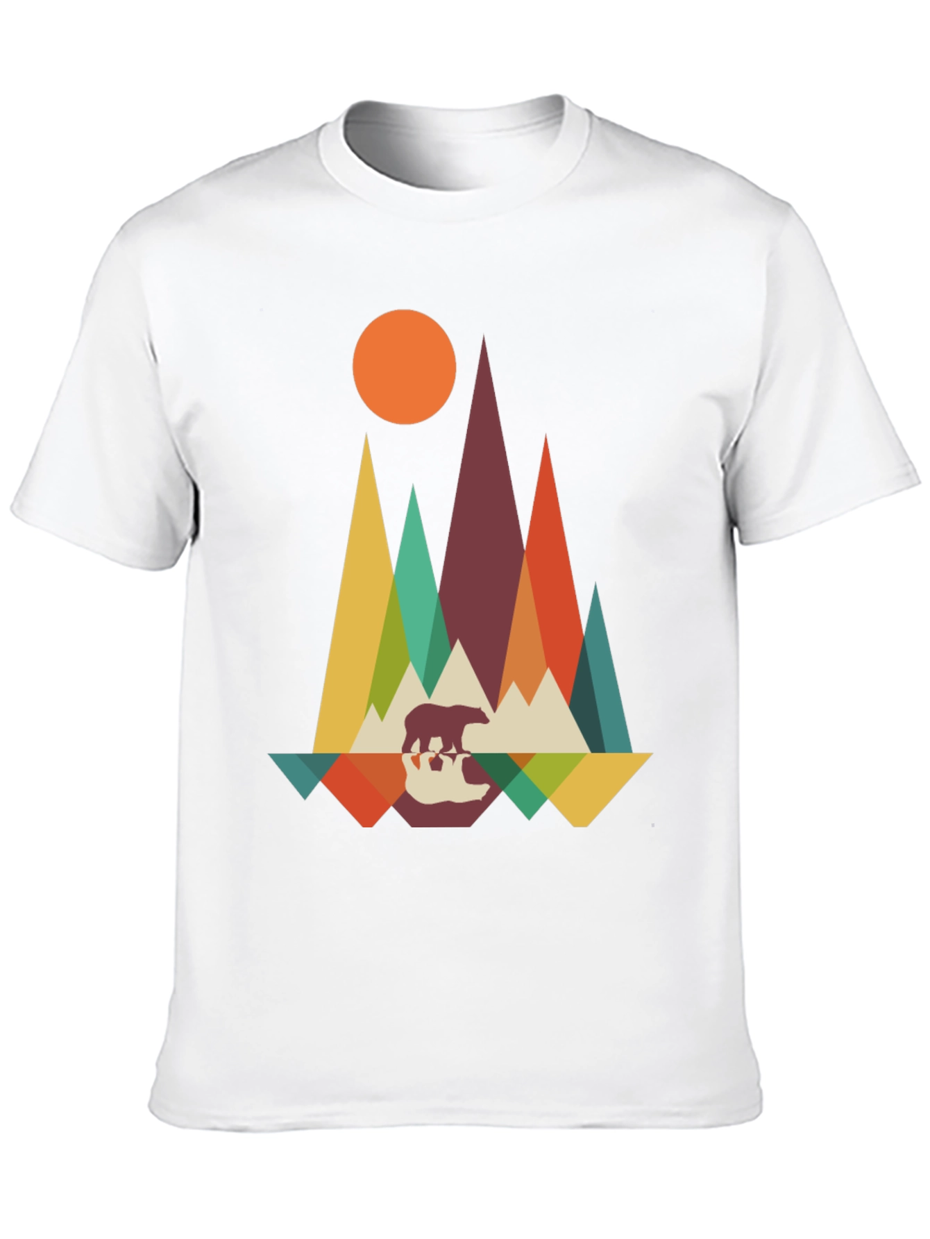 Mountain Bear Graphic Tee - Nature Inspired Design