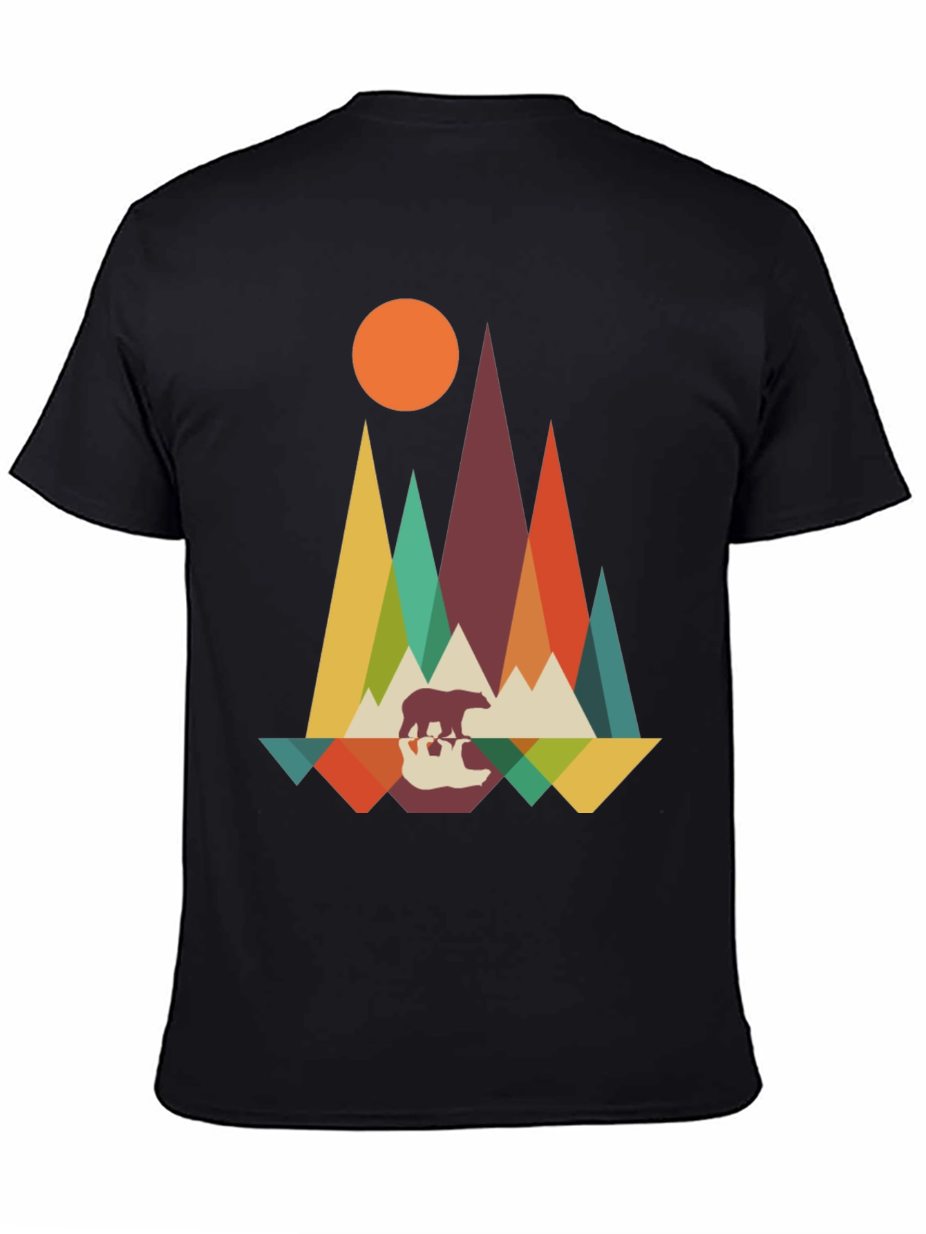 Mountain Bear Graphic Tee - Nature Inspired Design