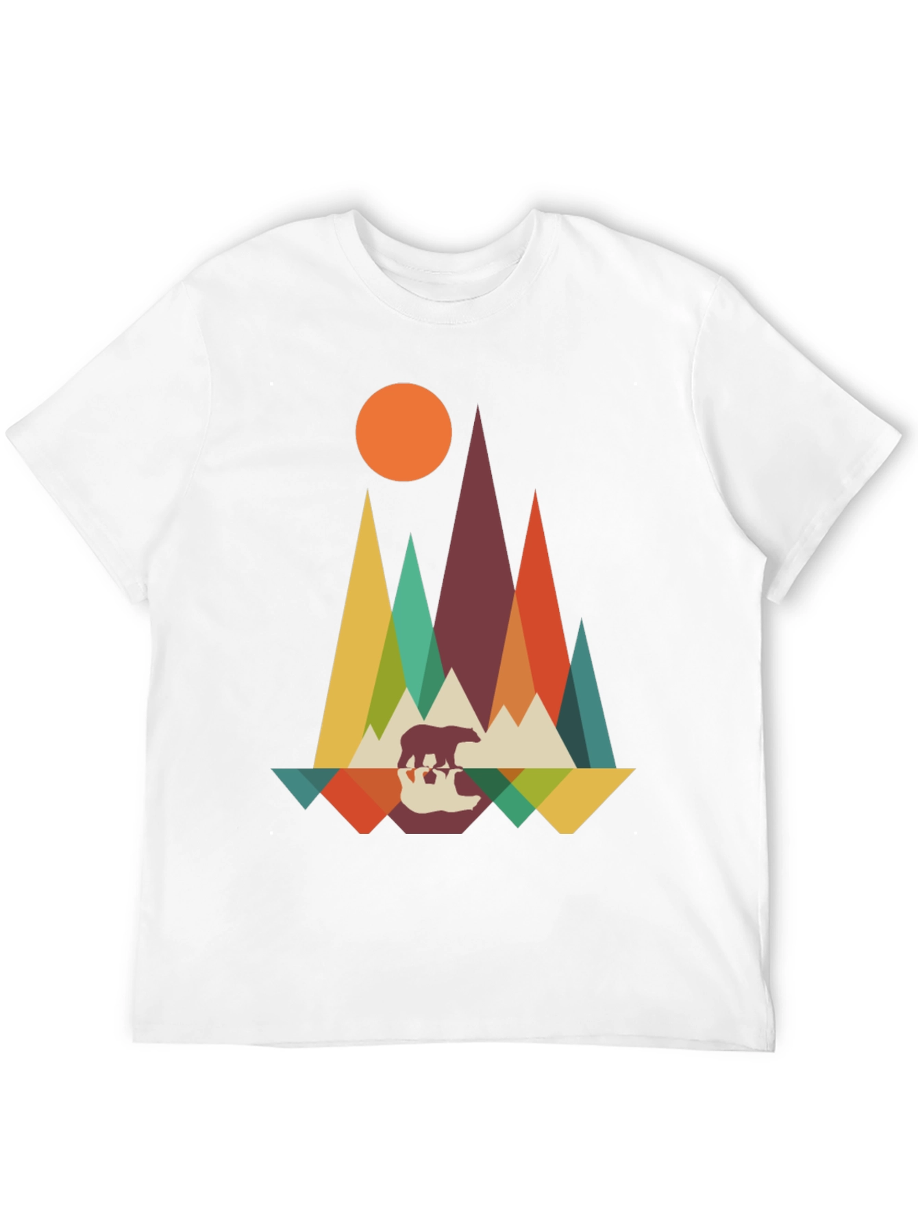 Mountain Bear Graphic Tee - Nature Inspired Design