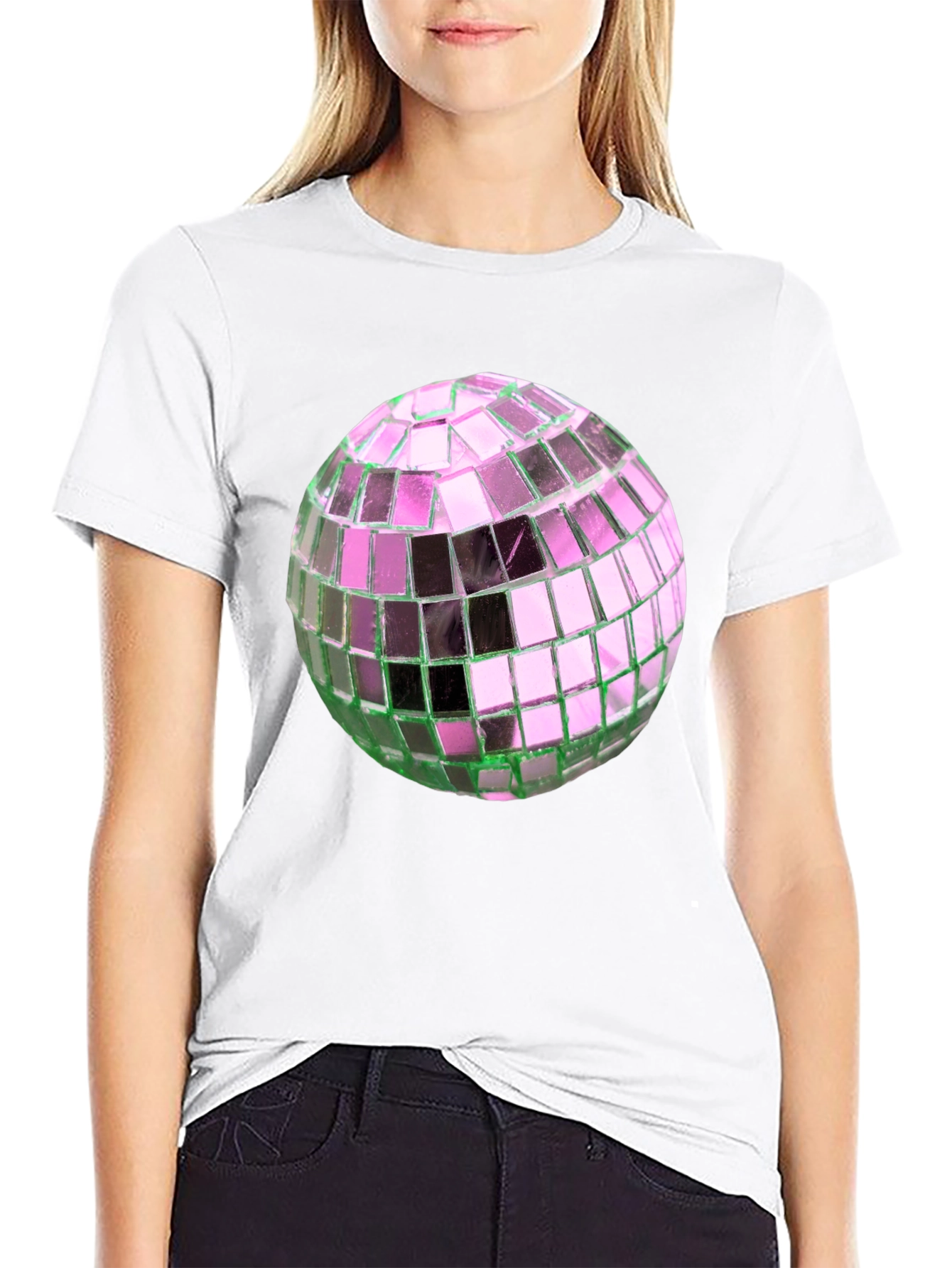Disco Ball Graphic Tee - Party Ready Style