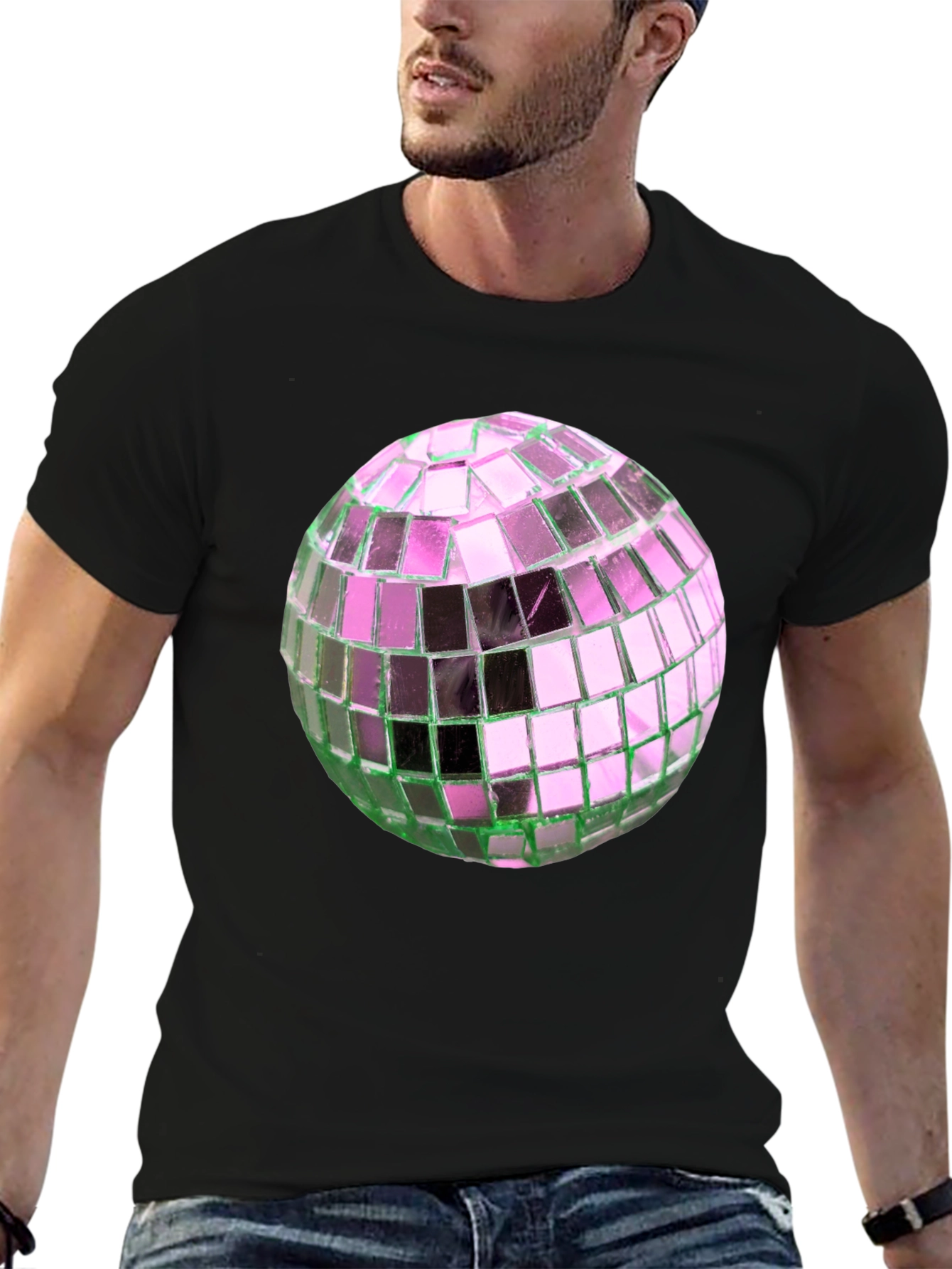 Disco Ball Graphic Tee - Party Ready Style