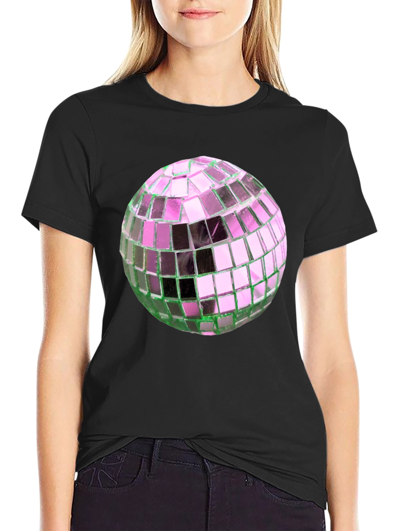 Disco Ball Graphic Tee - Party Ready Style