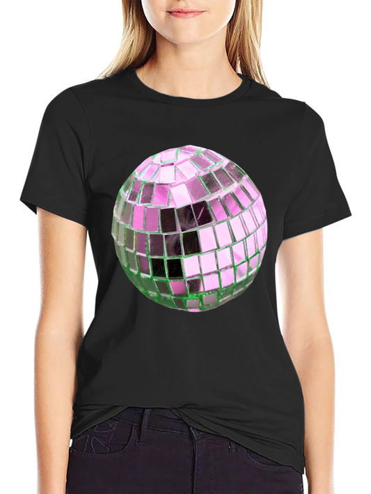 Disco Ball Graphic Tee - Party Ready Style