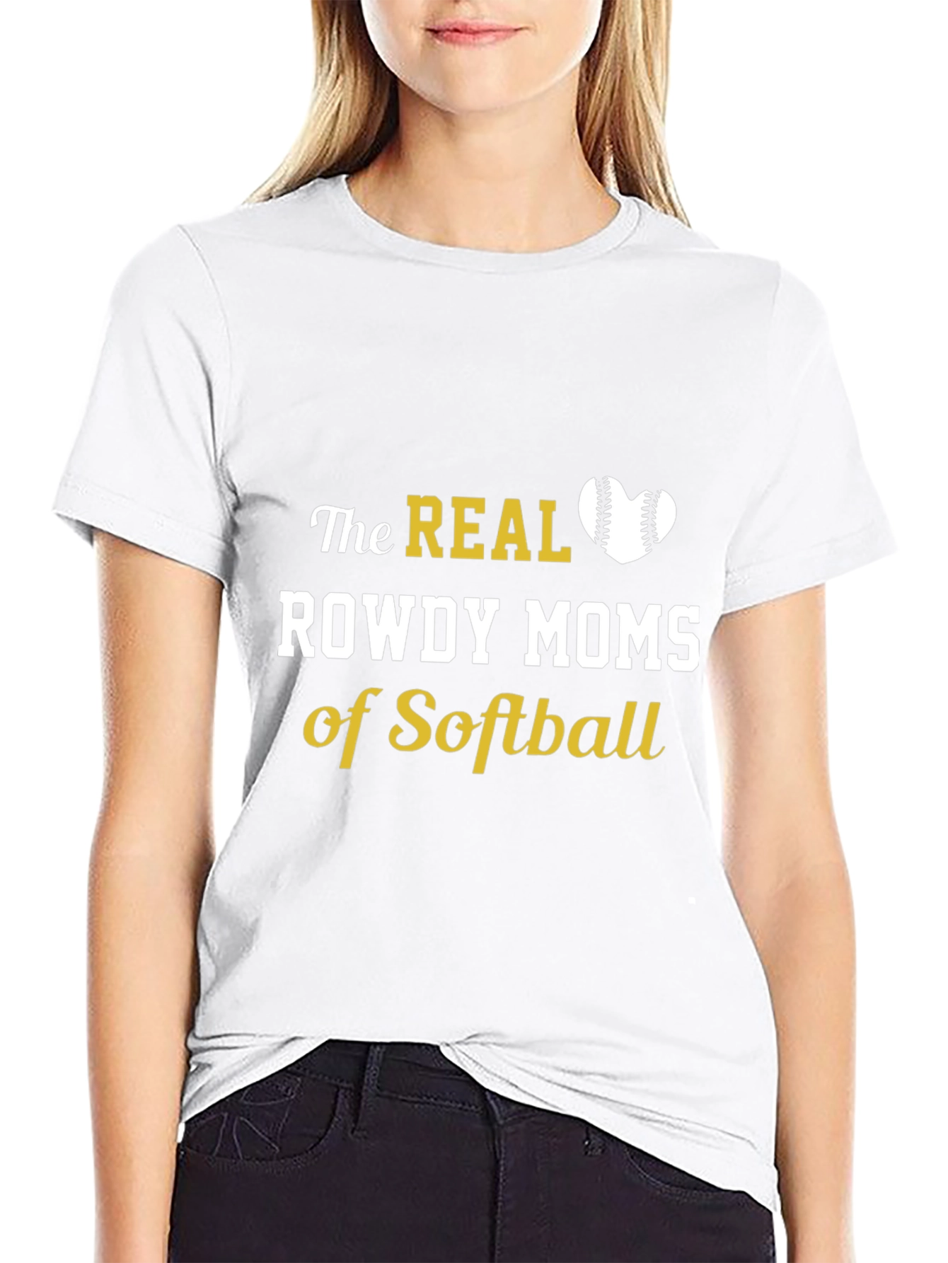 Rowdy Moms of Softball T-Shirt