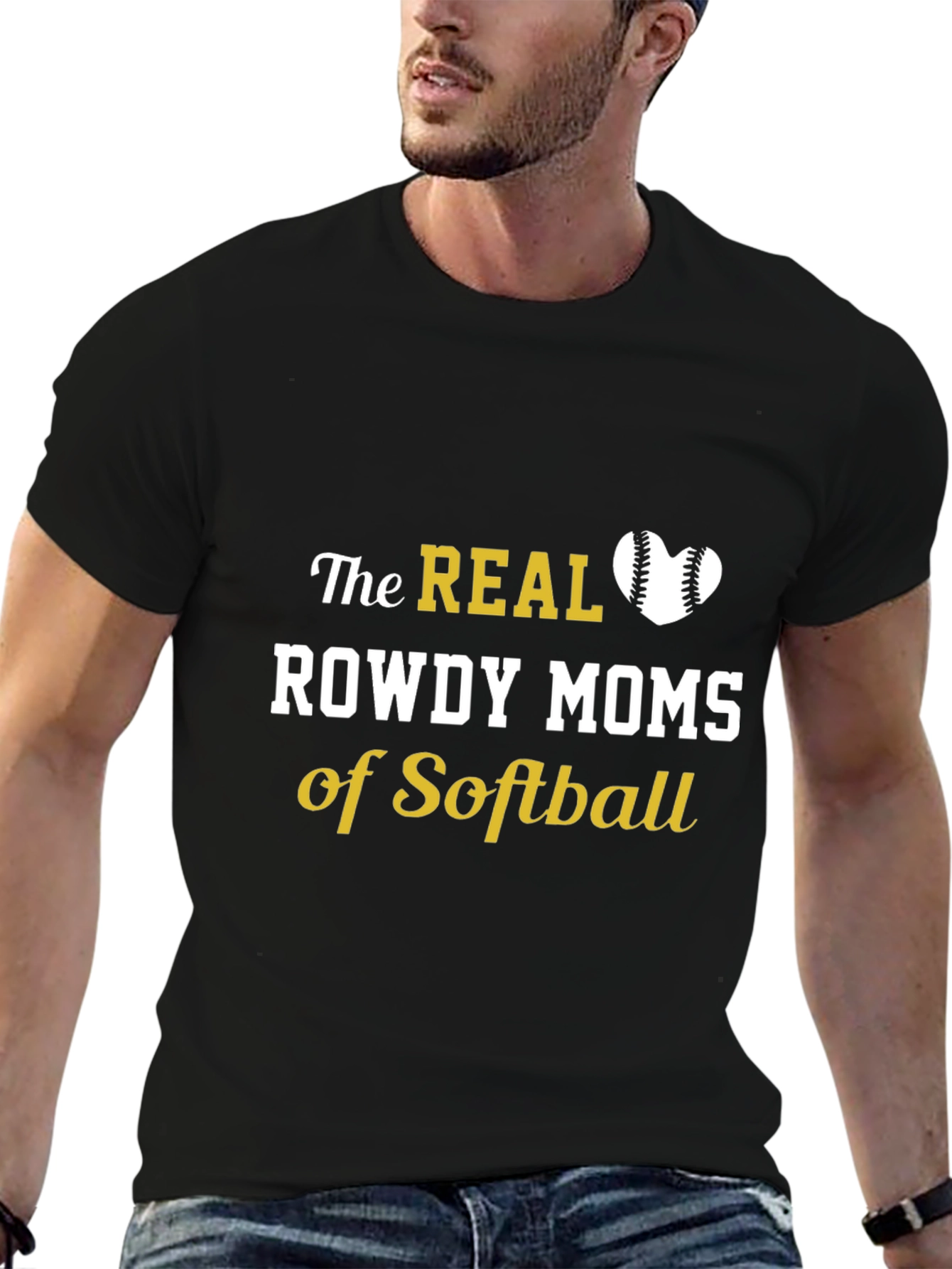 Rowdy Moms of Softball T-Shirt