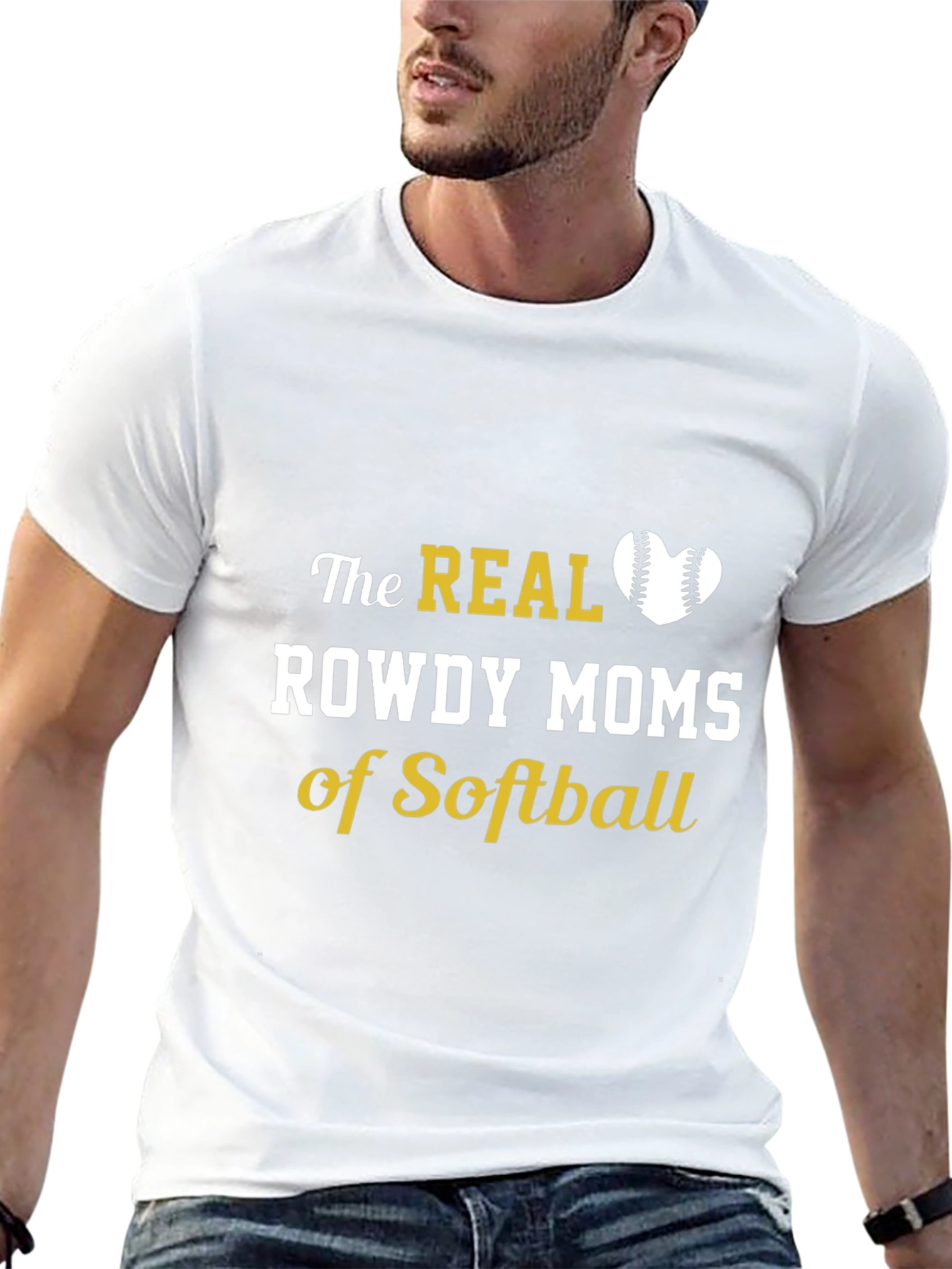 Rowdy Moms of Softball T-Shirt
