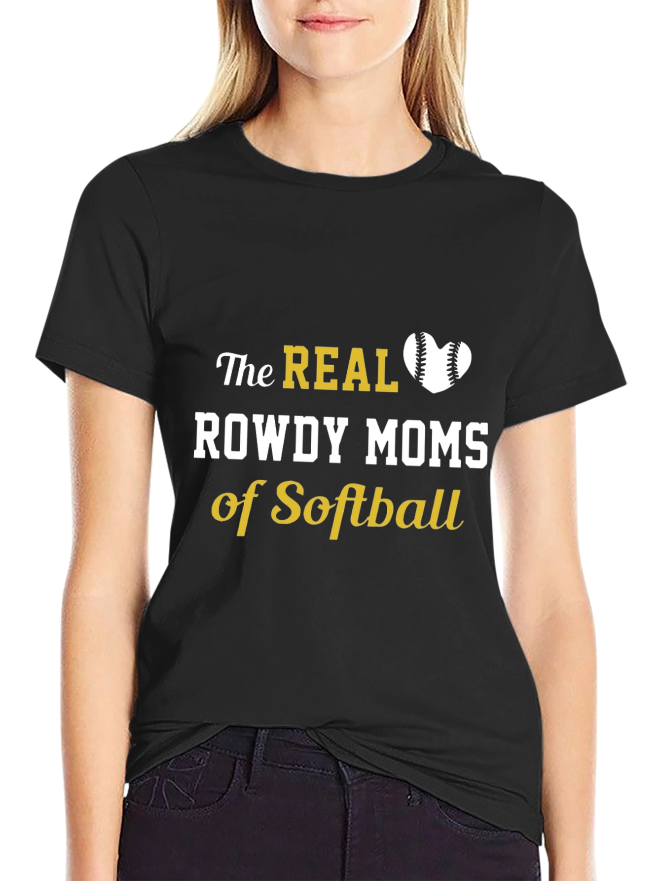 Rowdy Moms of Softball T-Shirt