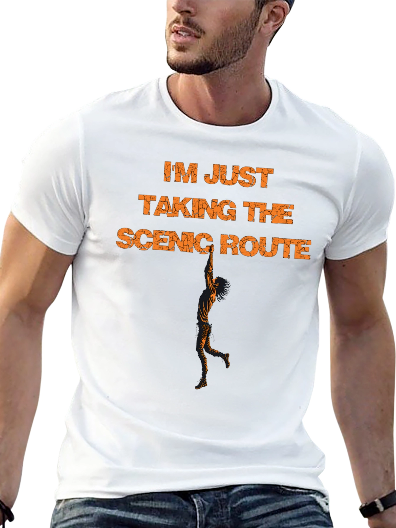 Scenic Route Graphic Tee - Black Cotton Blend