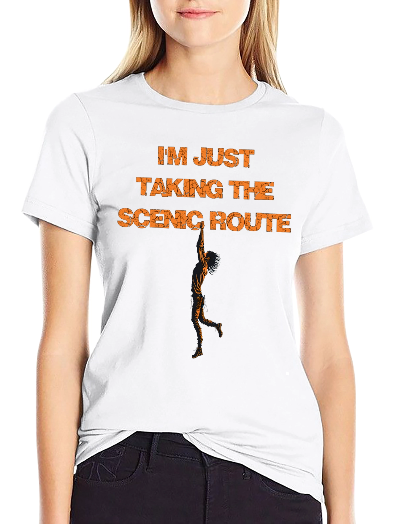 Scenic Route Graphic Tee - Black Cotton Blend