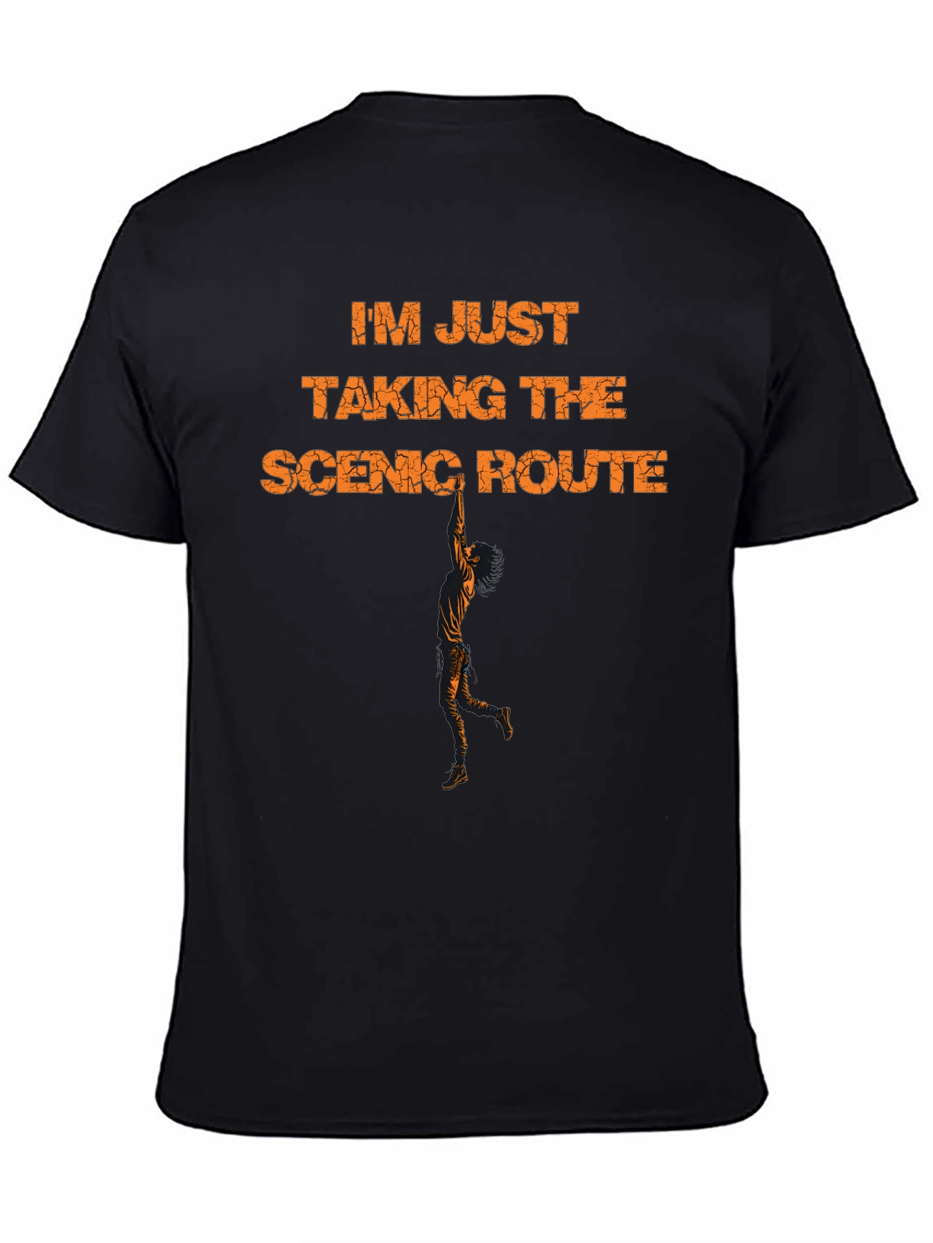 Scenic Route Graphic Tee - Black Cotton Blend