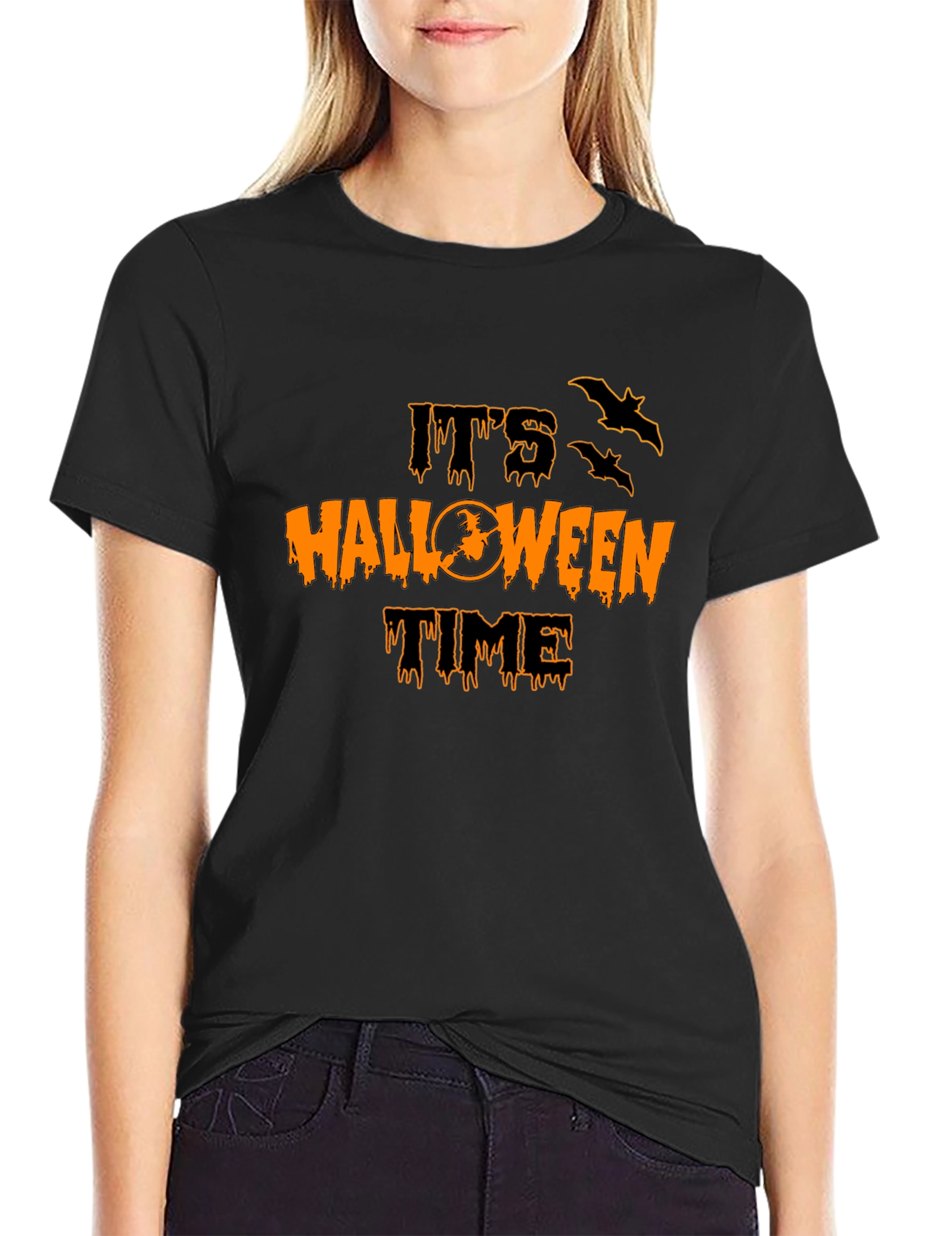 Its Halloween Time Black T-Shirt