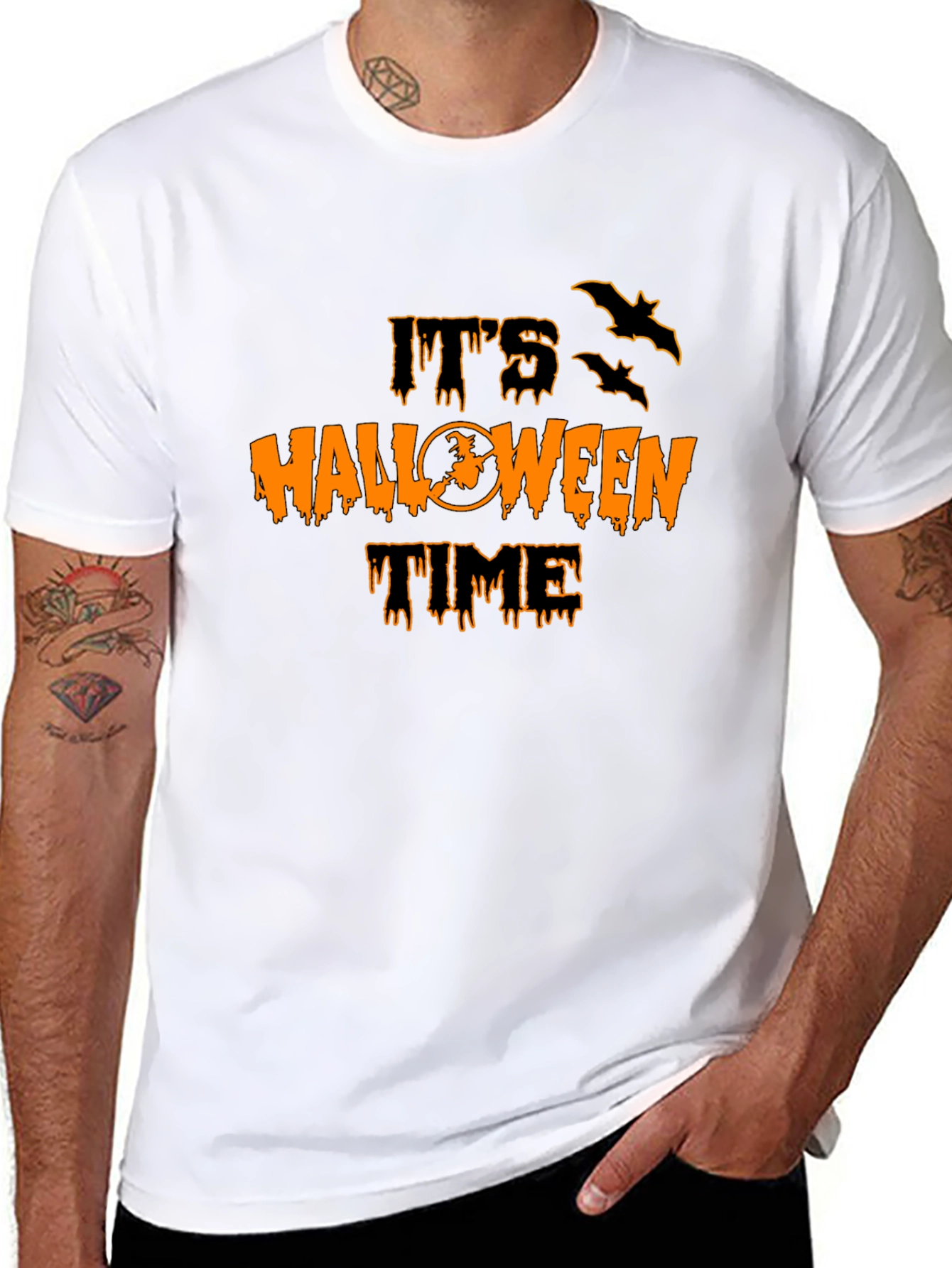 Its Halloween Time Black T-Shirt