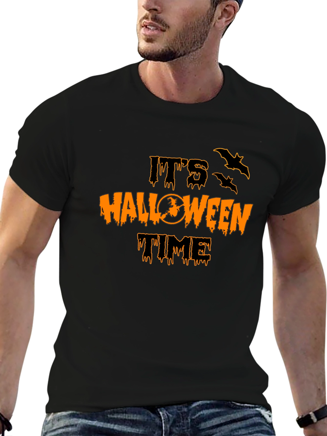 Its Halloween Time Black T-Shirt