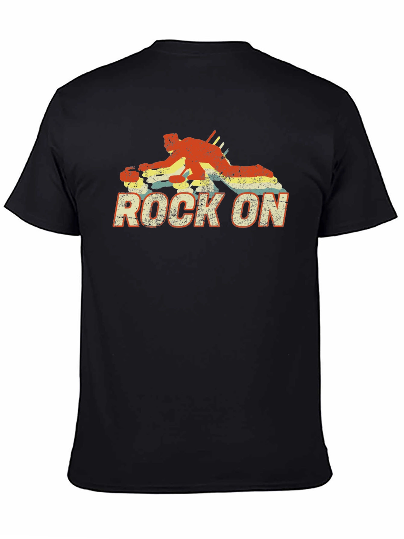 Rock On Billiards Graphic Tee - Black