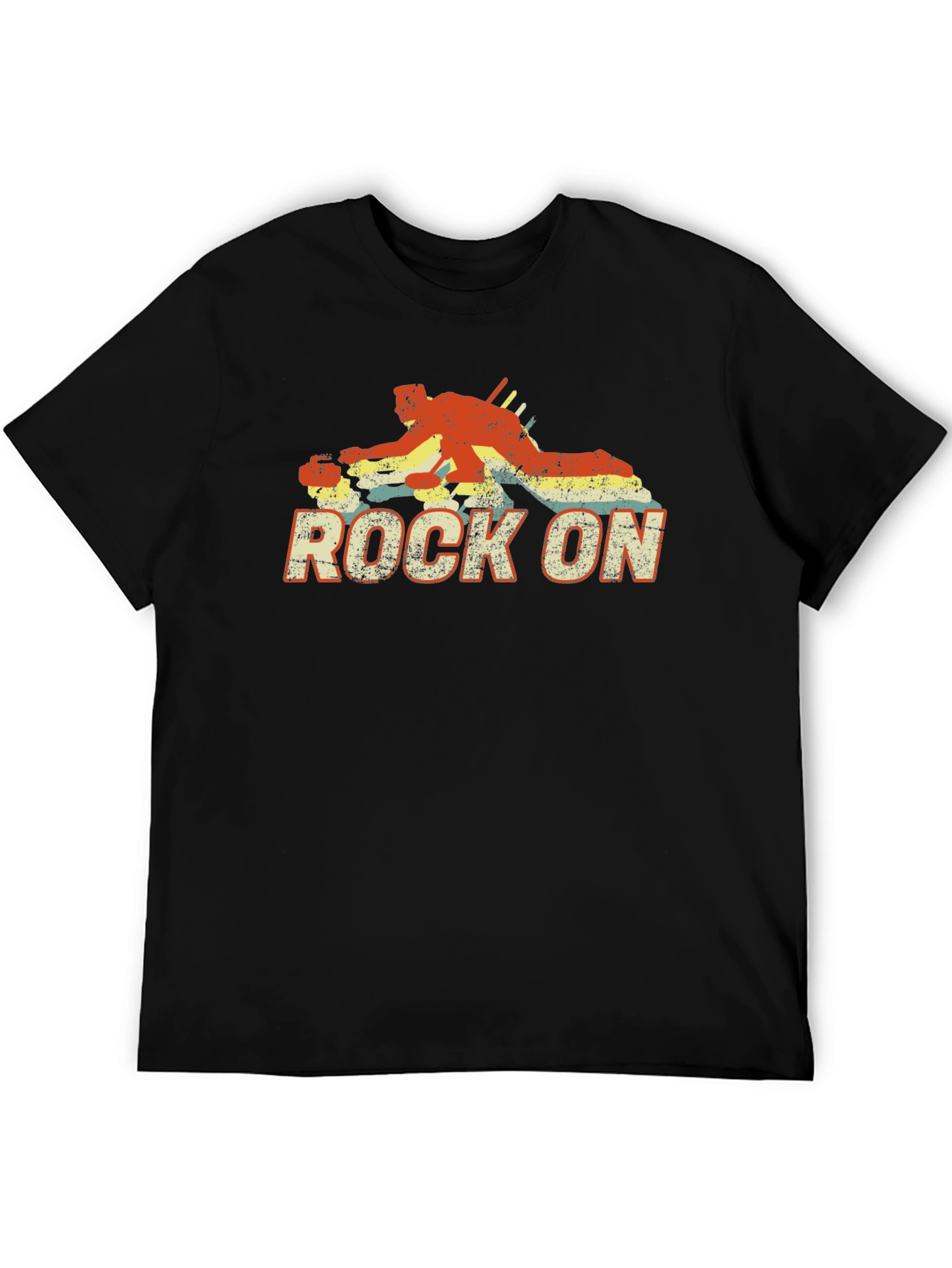 Rock On Billiards Graphic Tee - Black