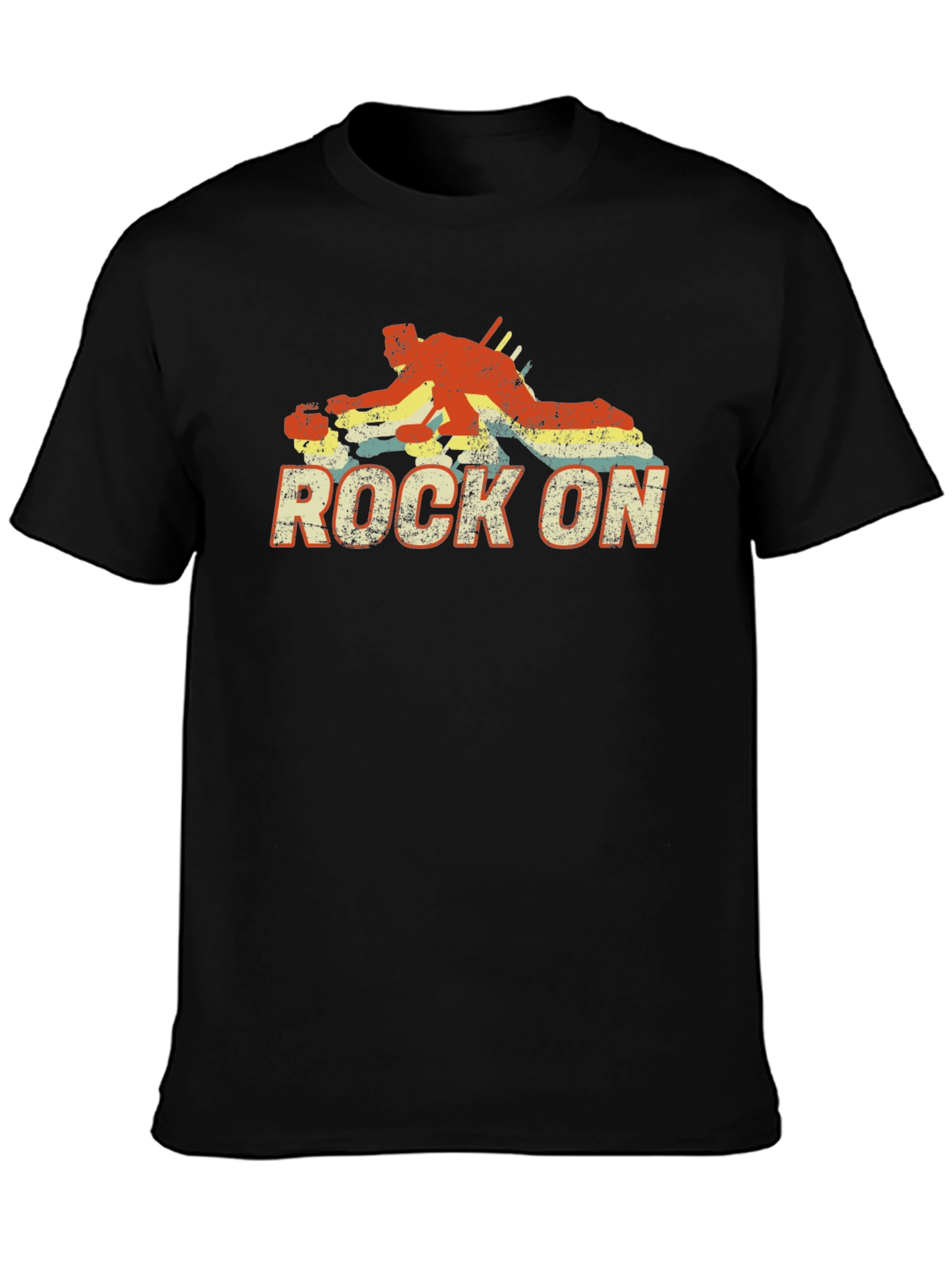 Rock On Billiards Graphic Tee - Black