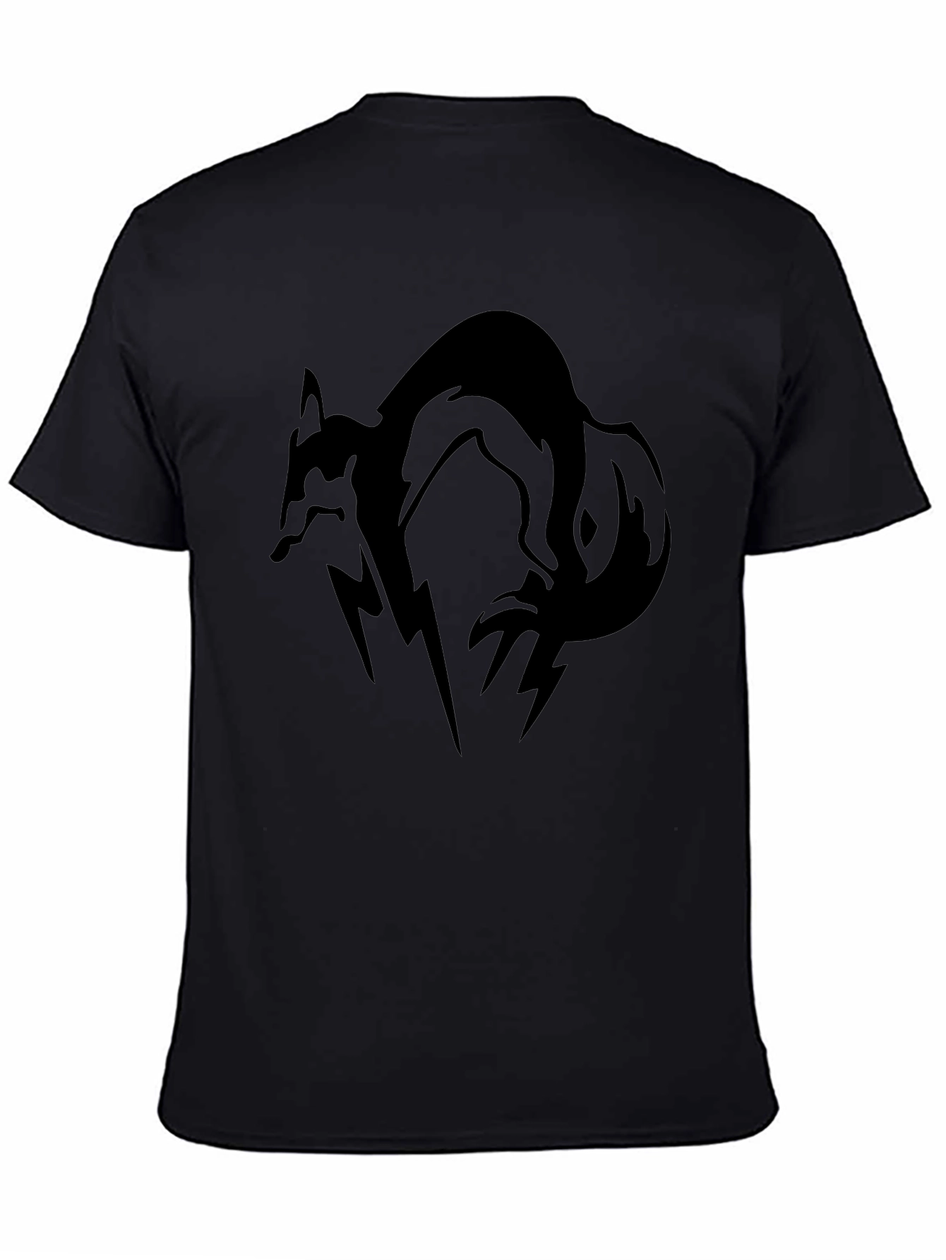 Black Fox Graphic Tee - Mens Casual Shirt
