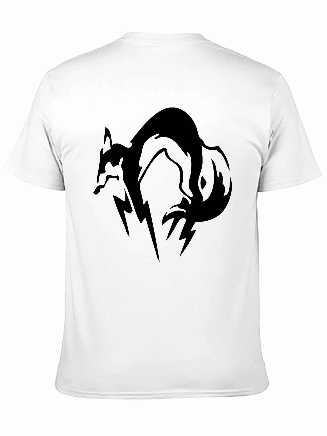 Black Fox Graphic Tee - Mens Casual Shirt