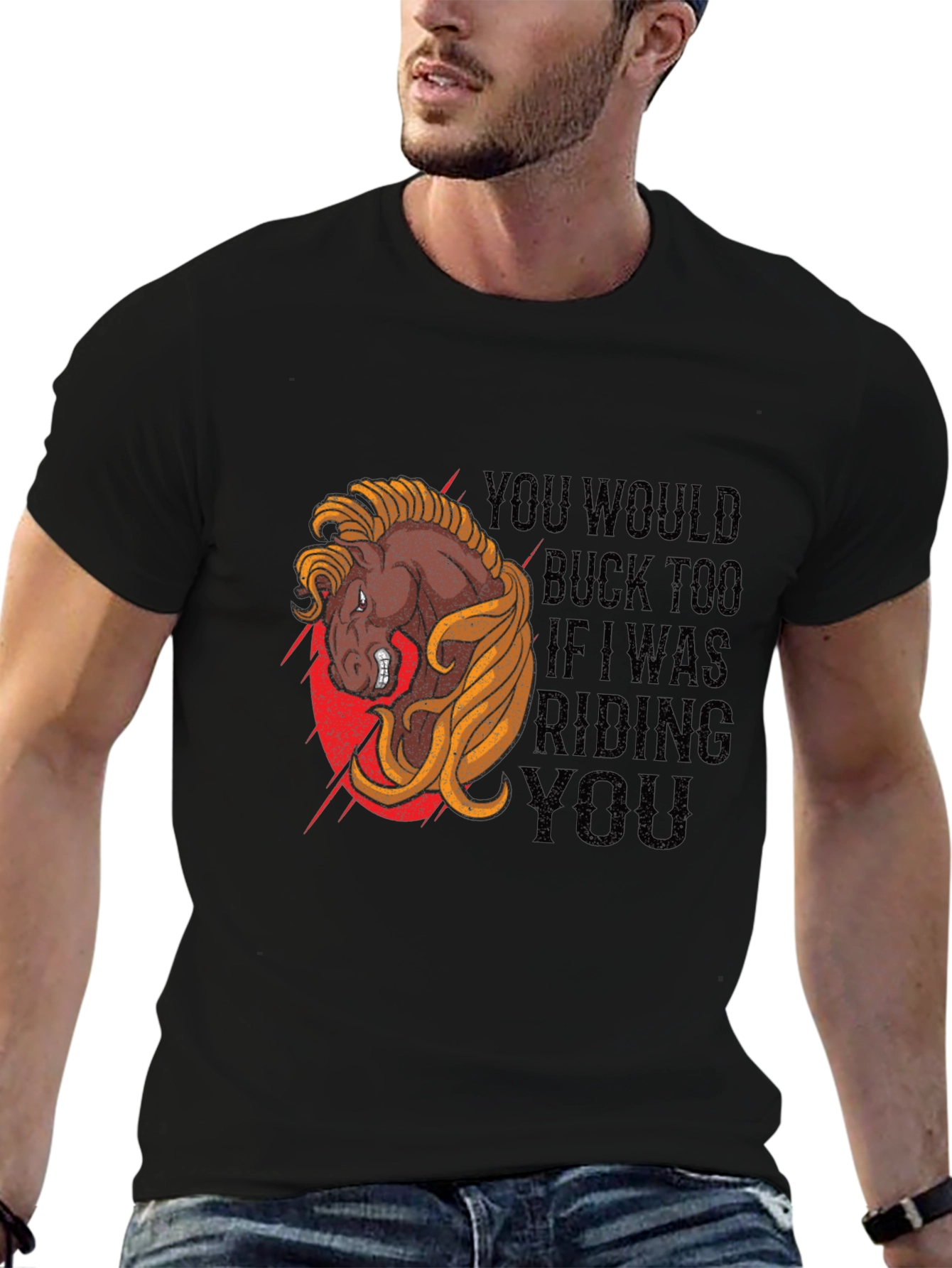 Buck Too Horse Graphic Tee