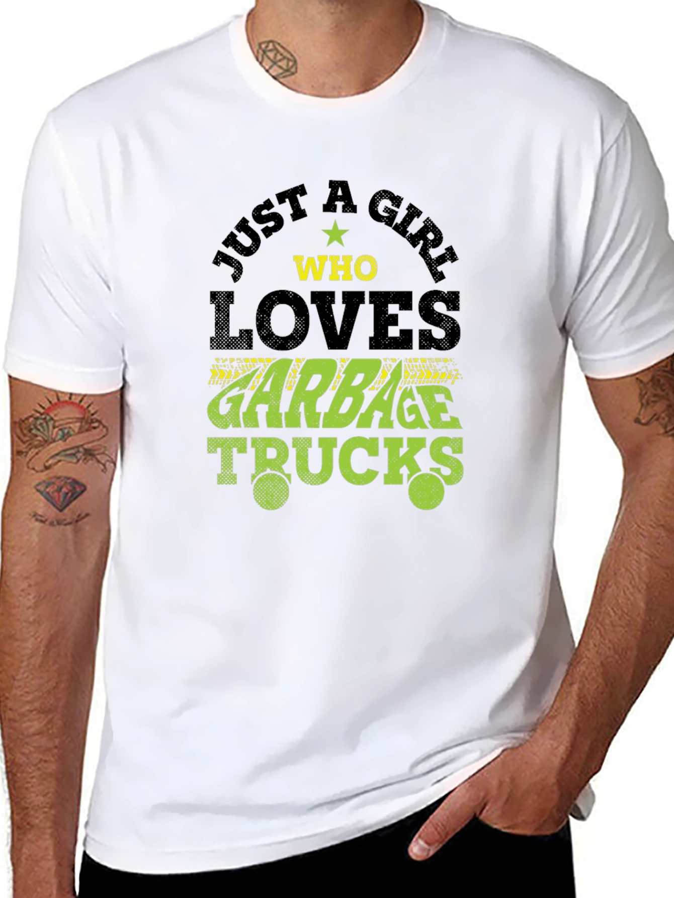 Girl Who Loves Garbage Trucks T-Shirt