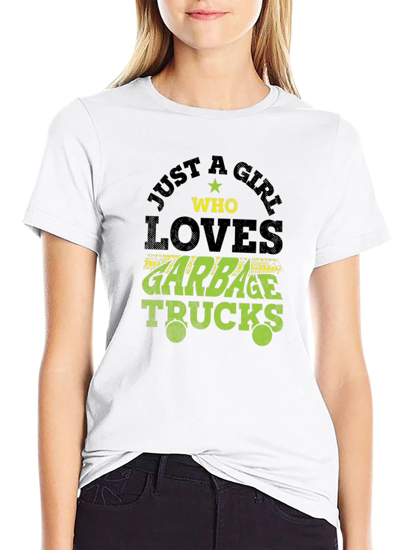 Girl Who Loves Garbage Trucks T-Shirt