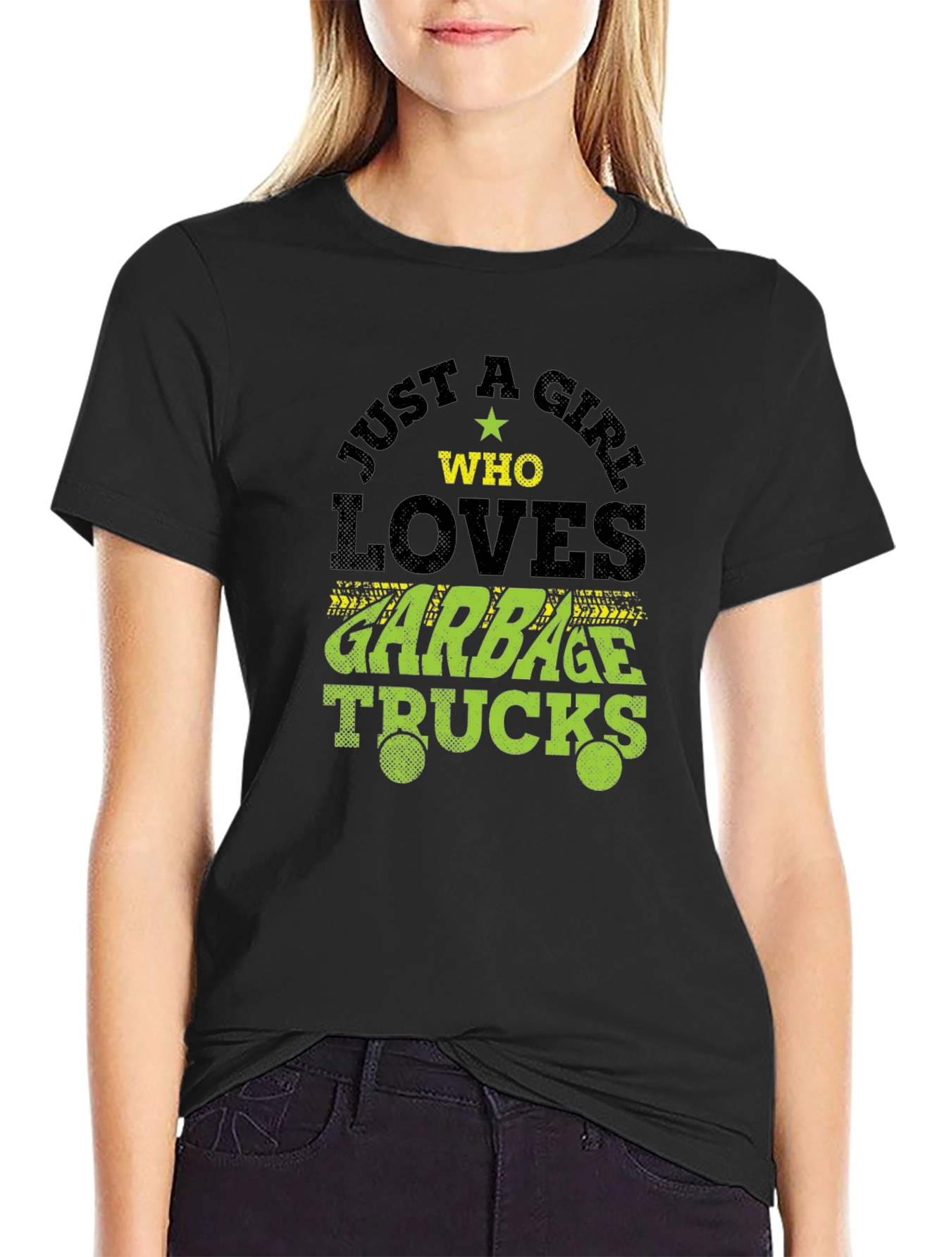 Girl Who Loves Garbage Trucks T-Shirt