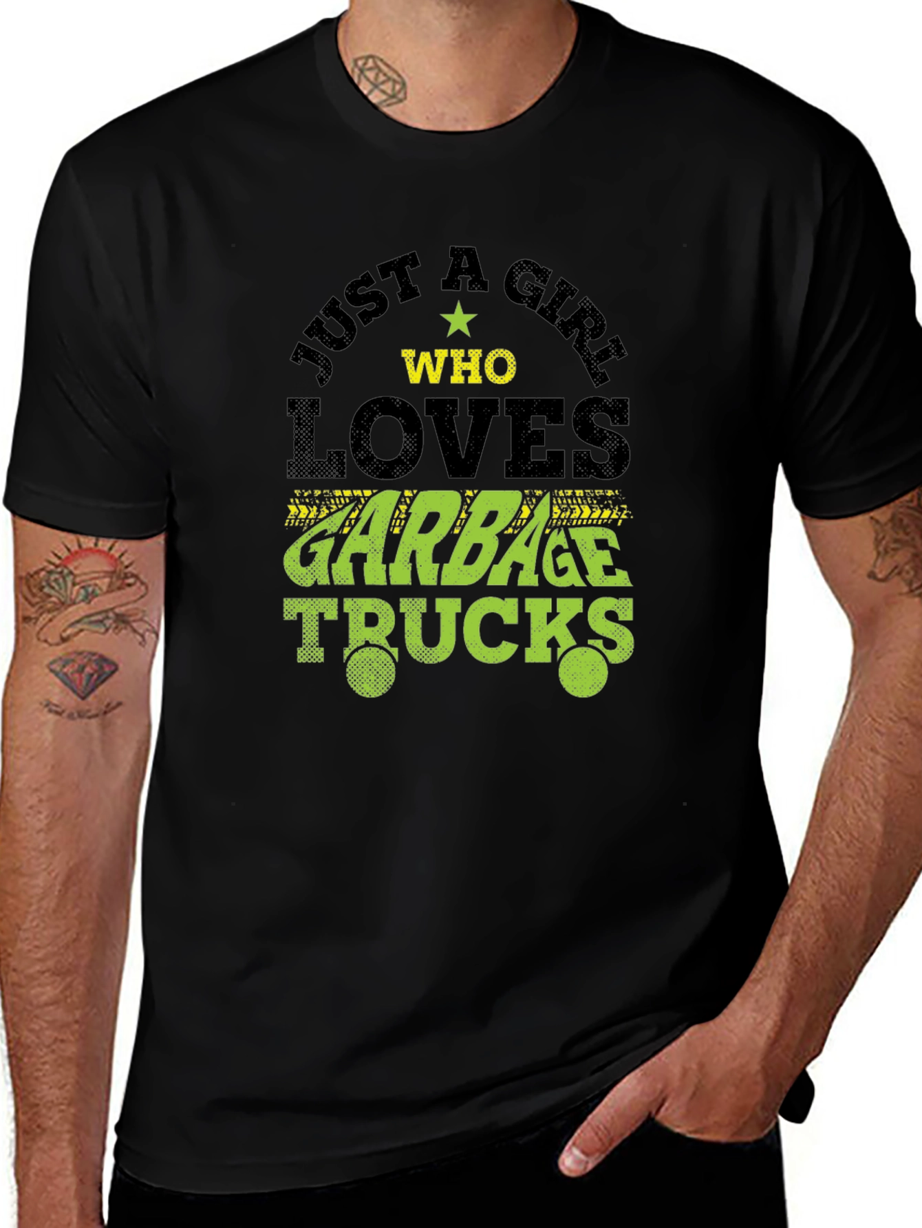 Girl Who Loves Garbage Trucks T-Shirt