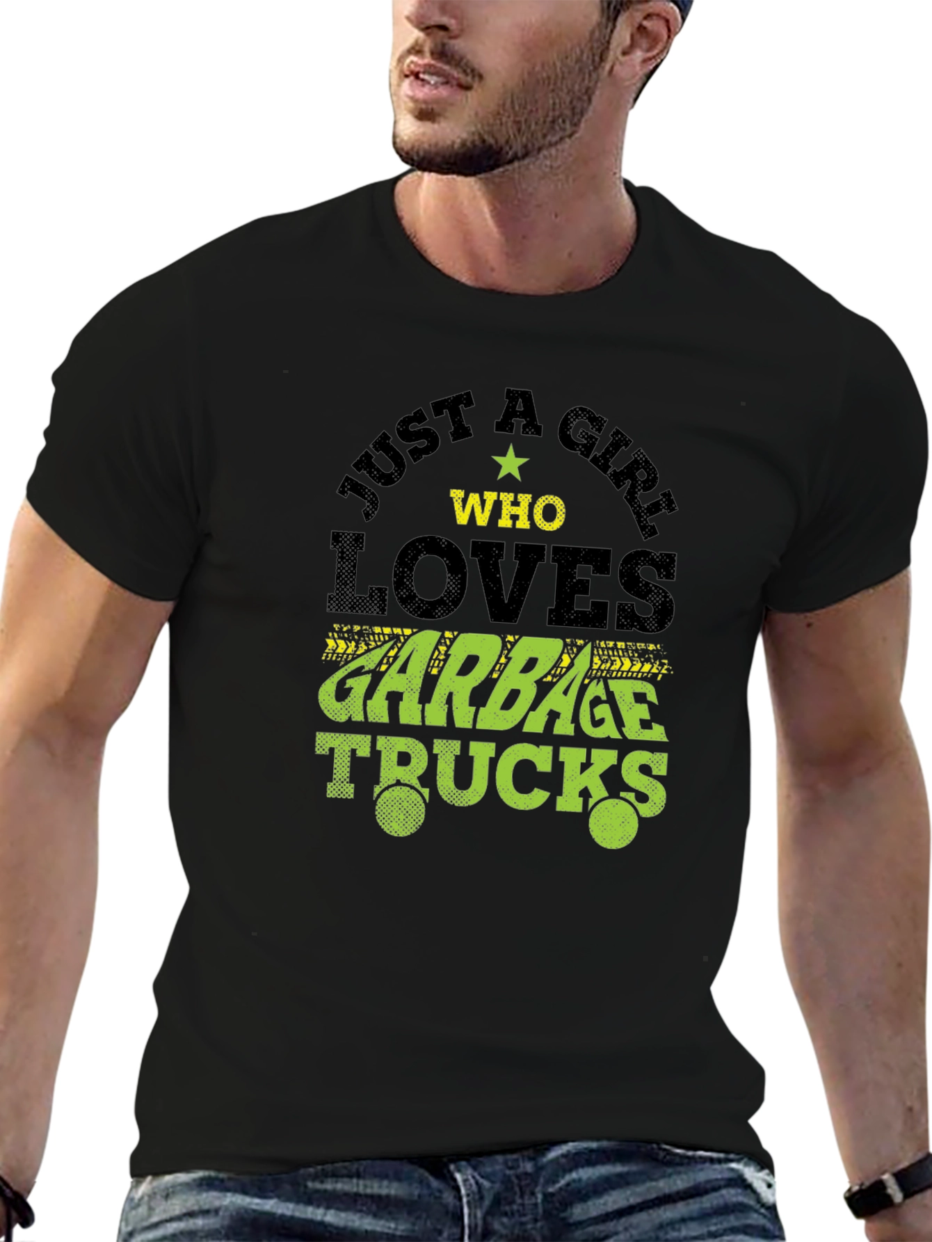 Girl Who Loves Garbage Trucks T-Shirt