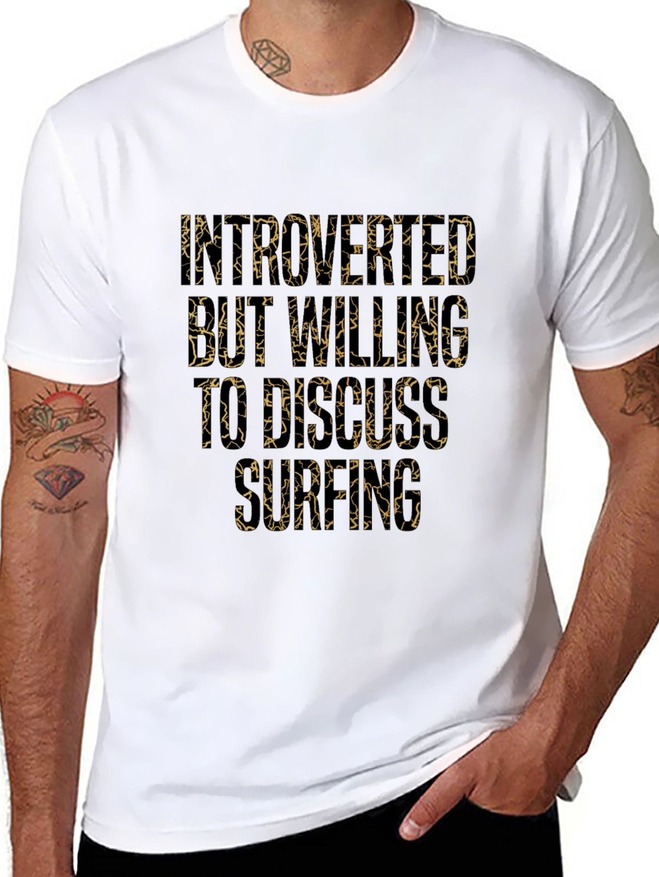 Introverted But Willing To Discuss Surfing T-Shirt