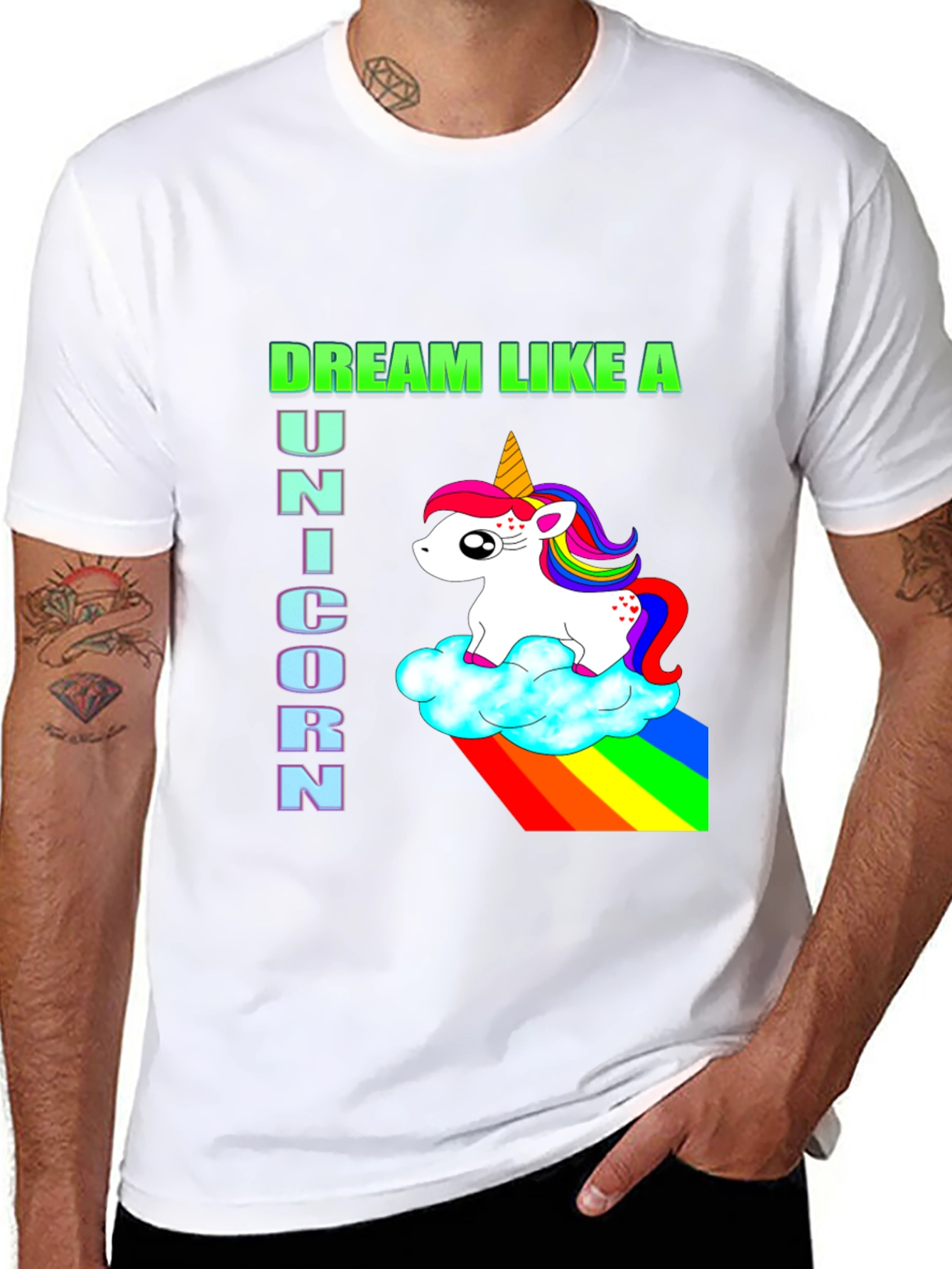 Dream Like a Unicorn Black T-Shirt