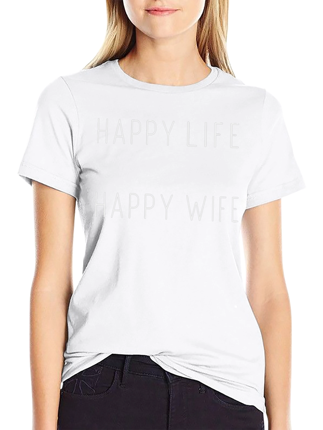 Happy Life Happy Wife Graphic Tee