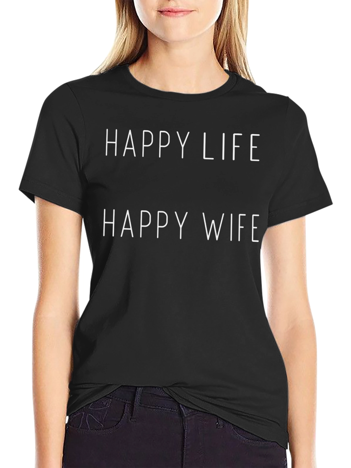 Happy Life Happy Wife Graphic Tee