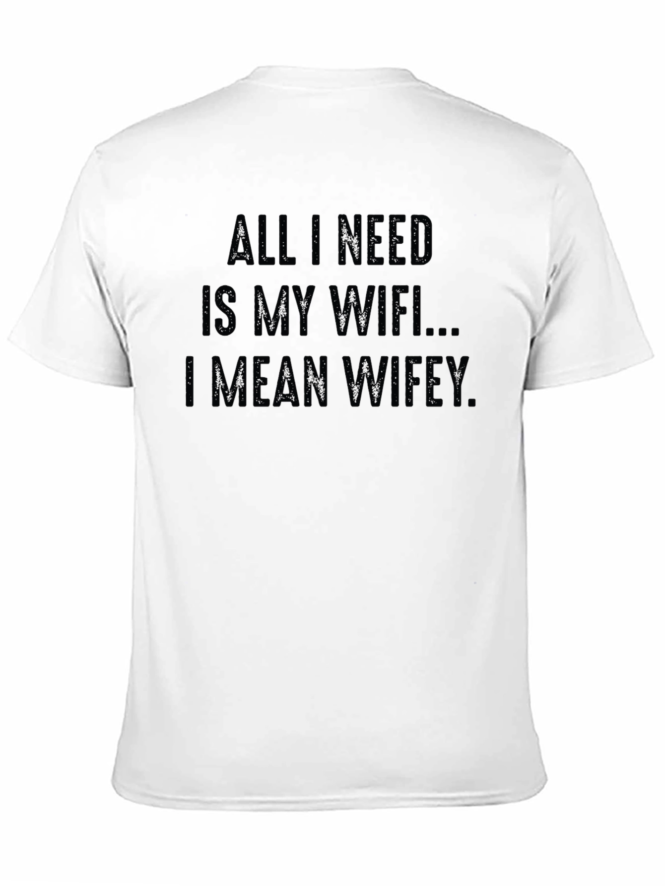 Funny WiFi Wifey Black Graphic Tee