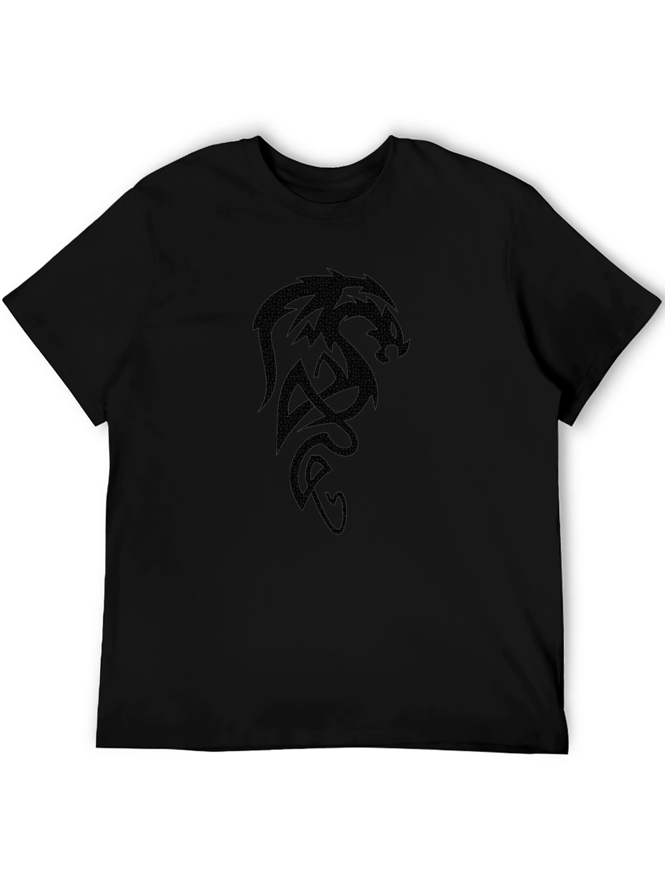 Mens Black Dragon Graphic Tee